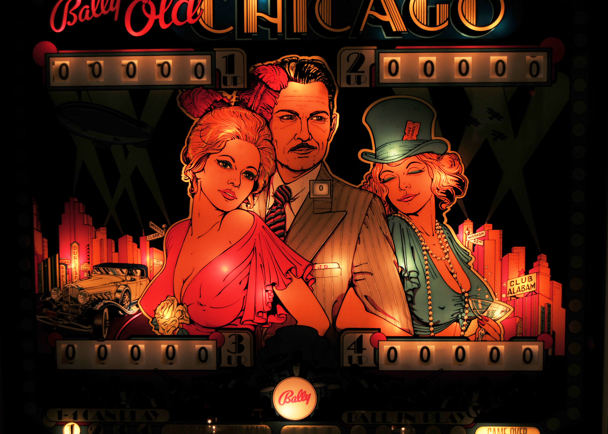 Vintage Bally Old Chicago Pinball Machine