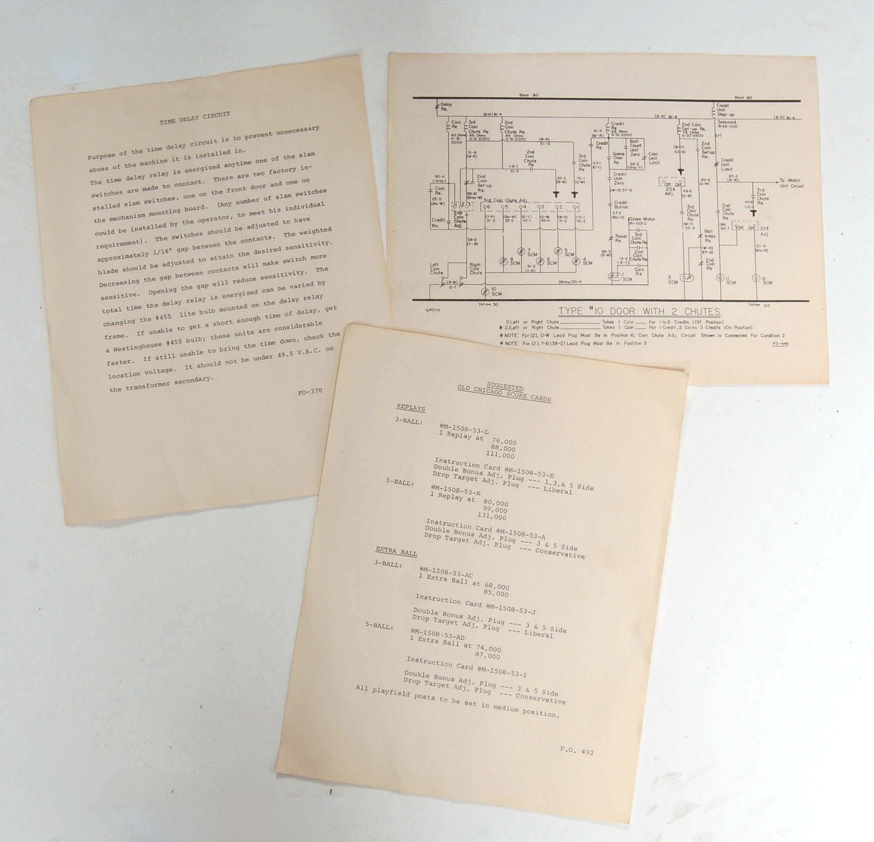 Vintage Bally Old Chicago Pinball Machine