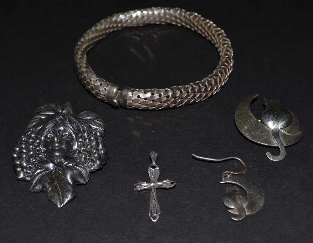 Vintage Sterling Silver Jewelry Group