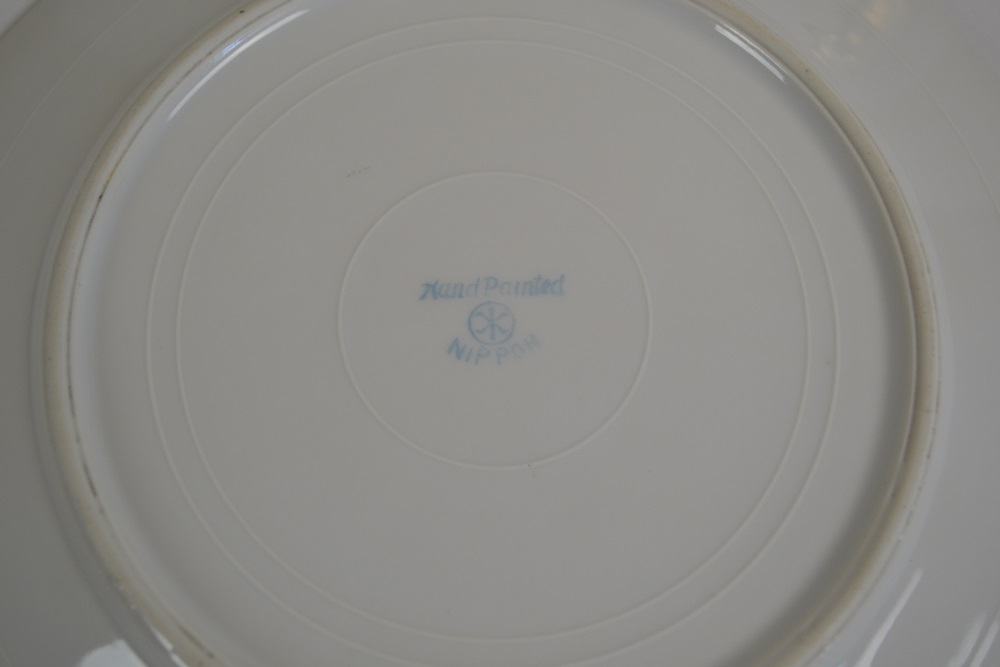 Vintage Royal Bonn Vase, Circa 188-1920, and Vintage Nippon Plates