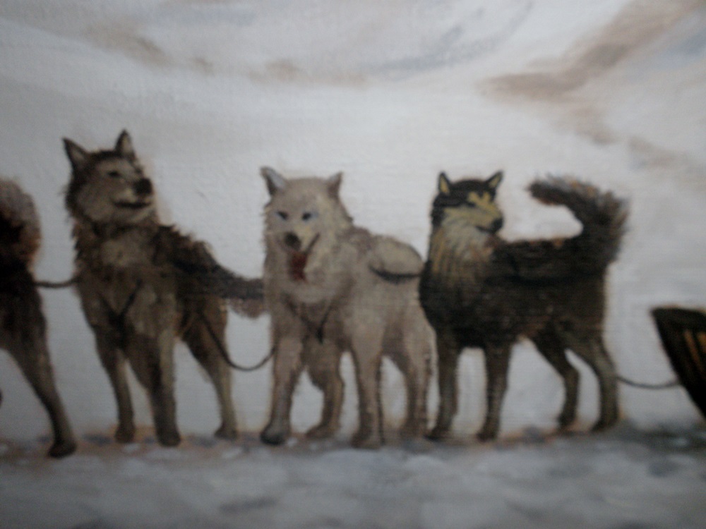 Original Oil of Winter Scene by J Helding