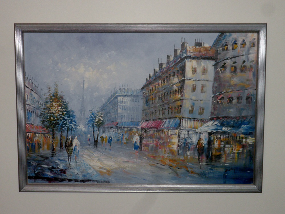 Impressionist Paris Street Scene Oil by Burney