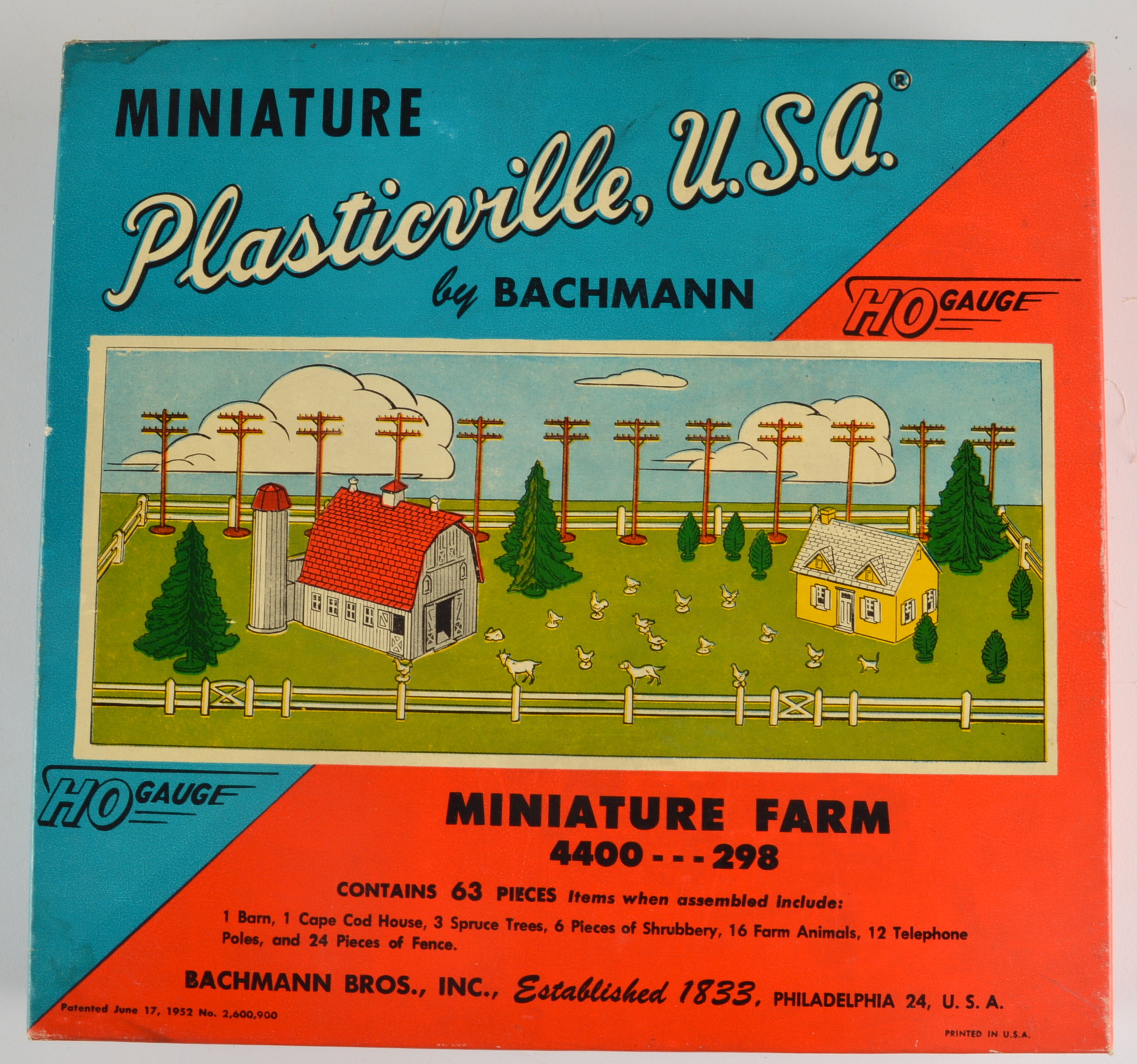 Vintage Bachmann Plasticville HO Gauge Building Kits