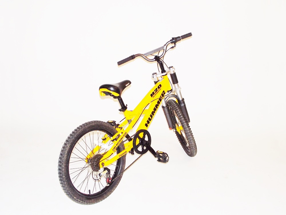 Yellow Hummer 7 speed Mountain Bike
