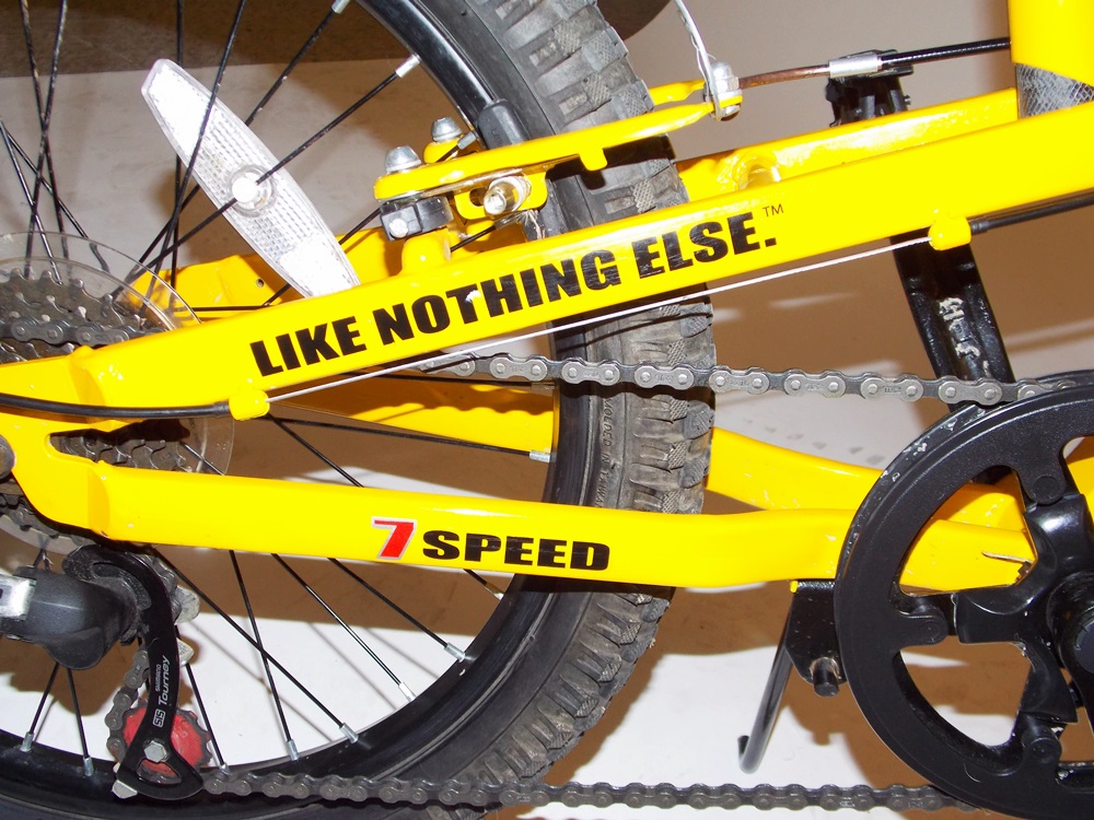 Yellow Hummer 7 speed Mountain Bike