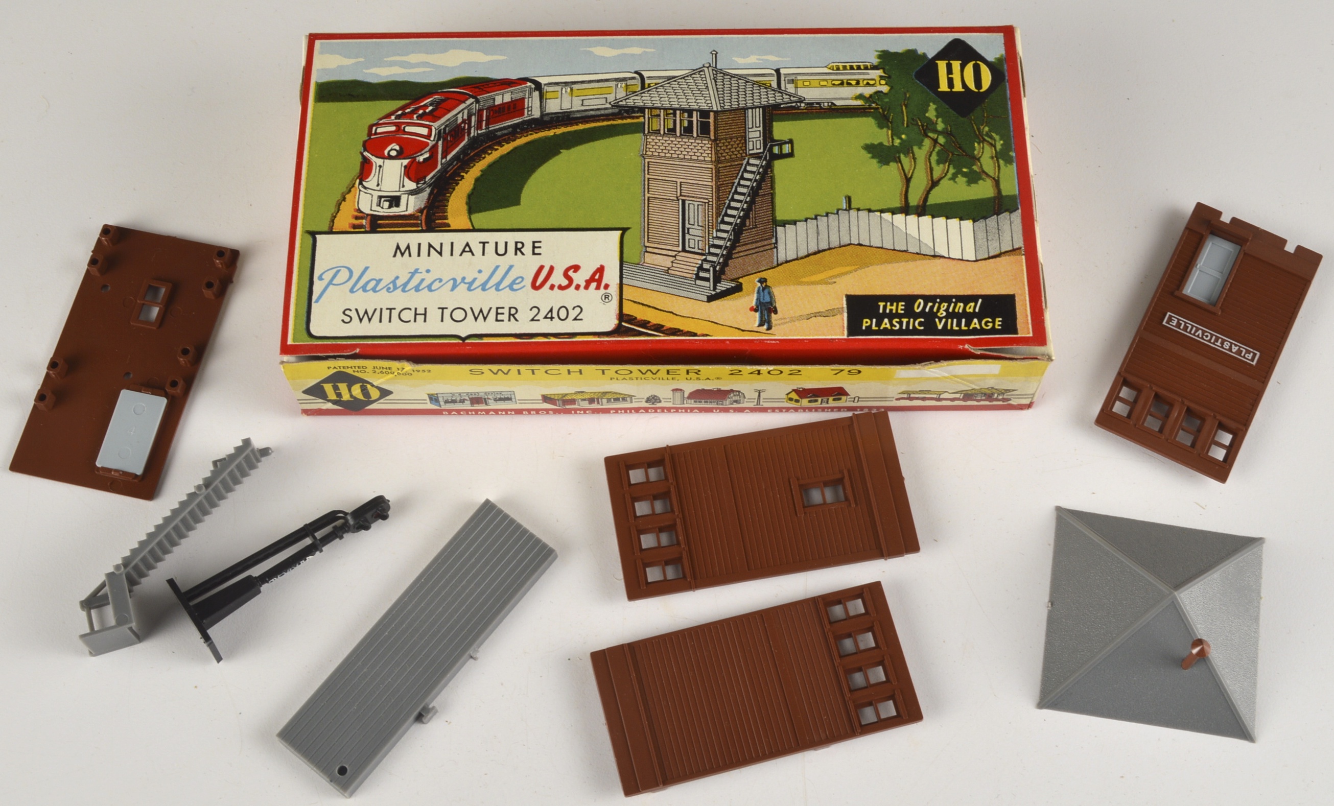Vintage Bachmann Plasticville HO Gauge Building Kits