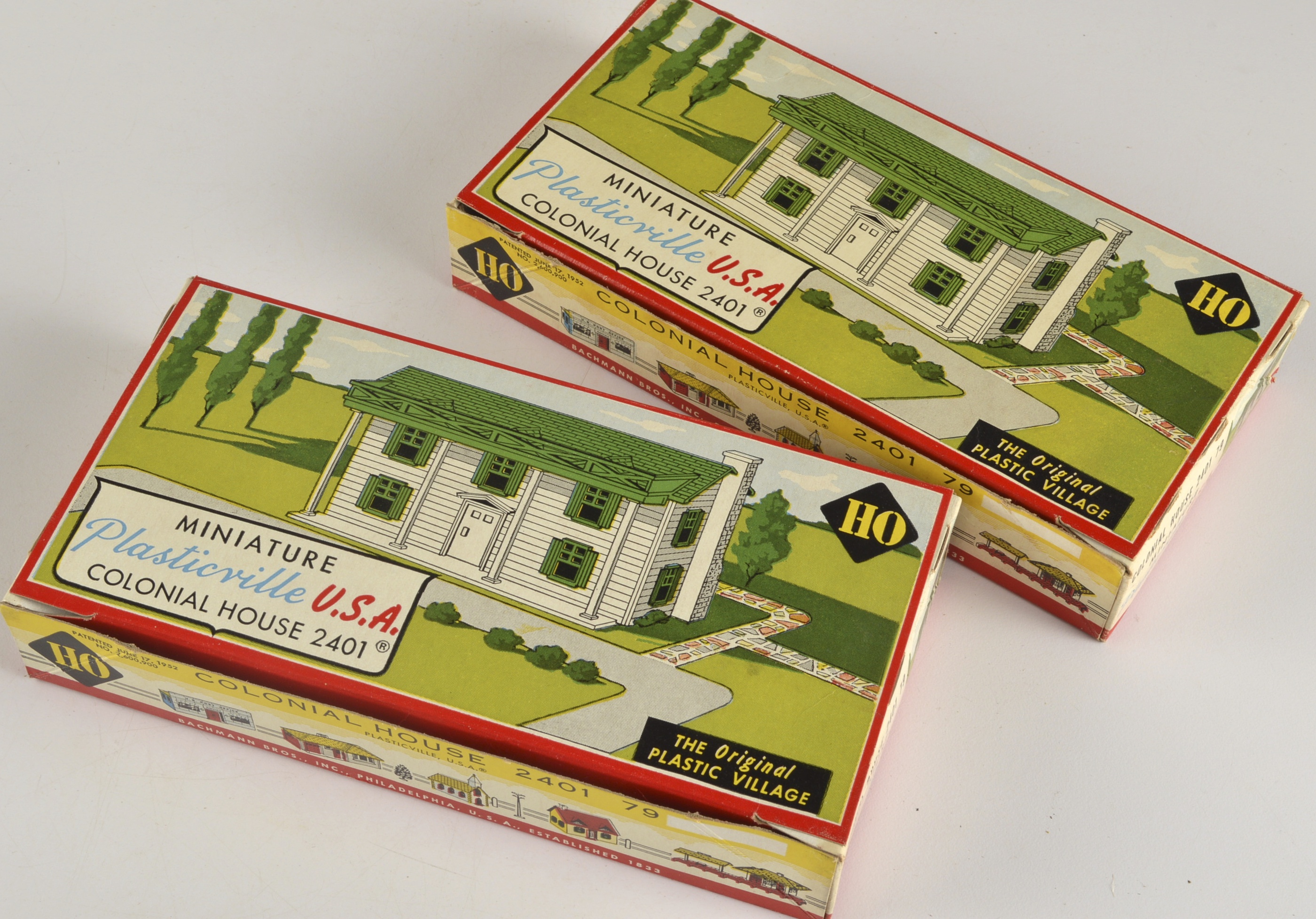Vintage Bachmann Plasticville HO Gauge Building Kits