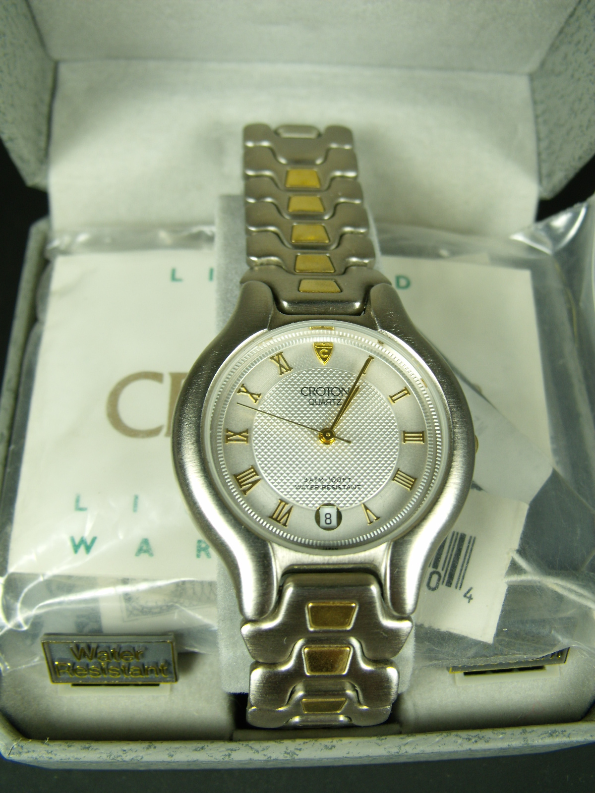 Croton quartz men's dress watch