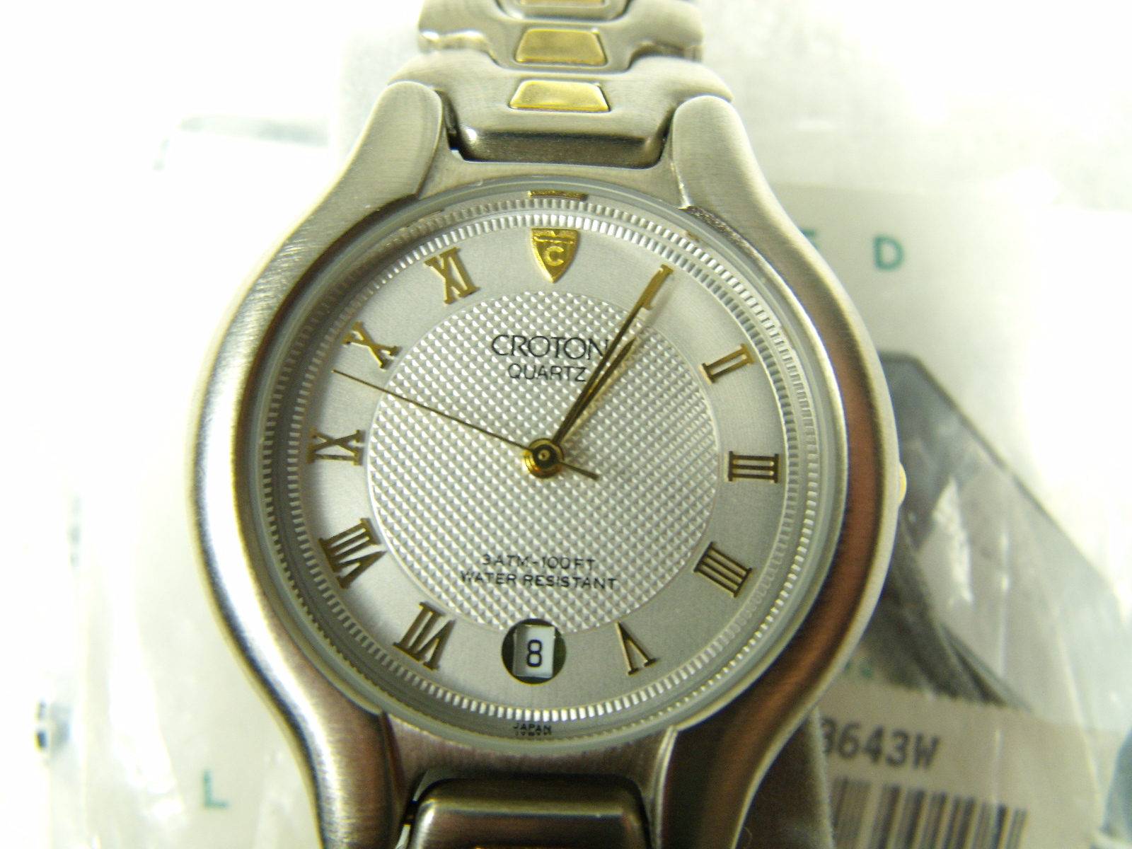 Croton quartz men's dress watch