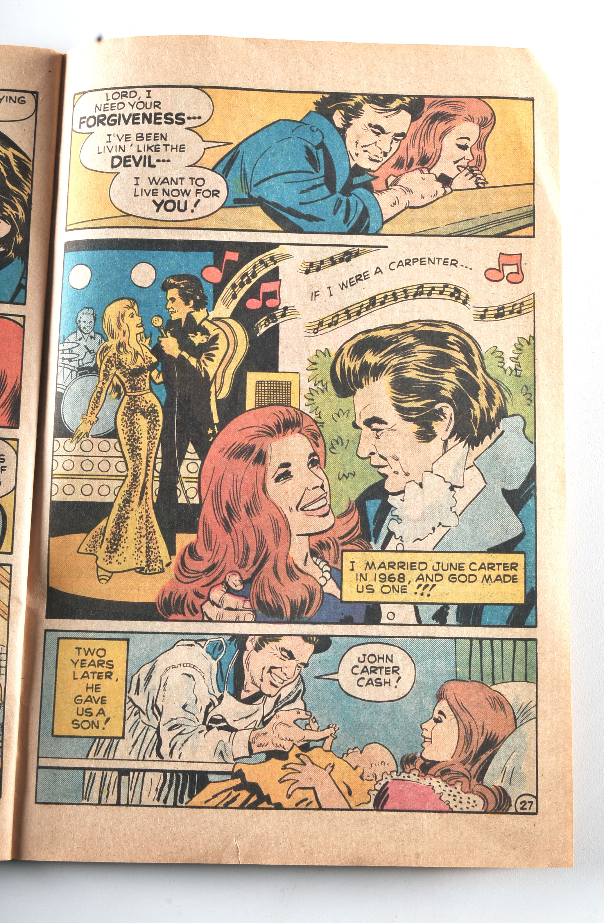 1976 Johnny Cash Comic Book