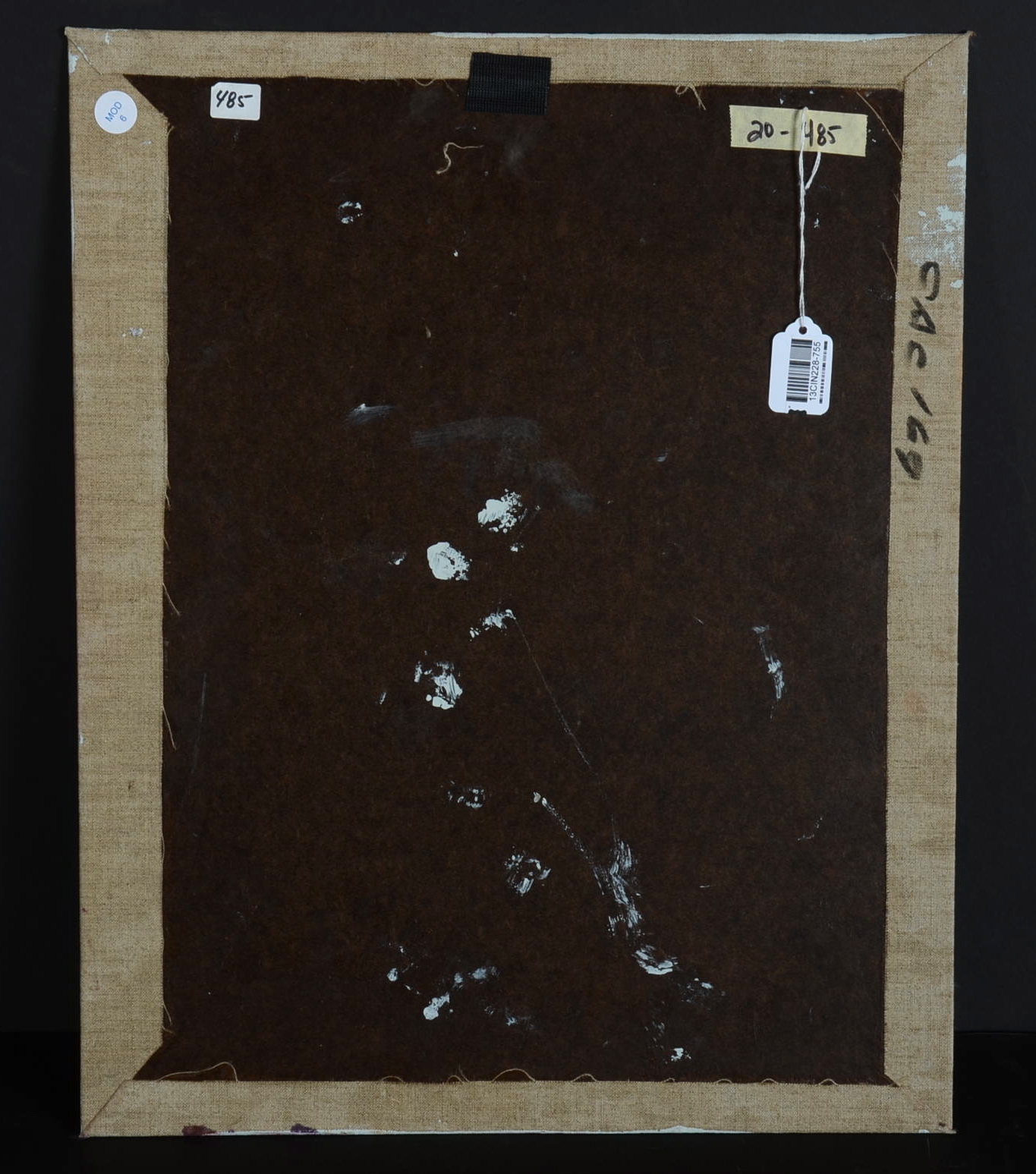 Dr. Wesley Kime Oil on Canvas Portrait, Nude Male