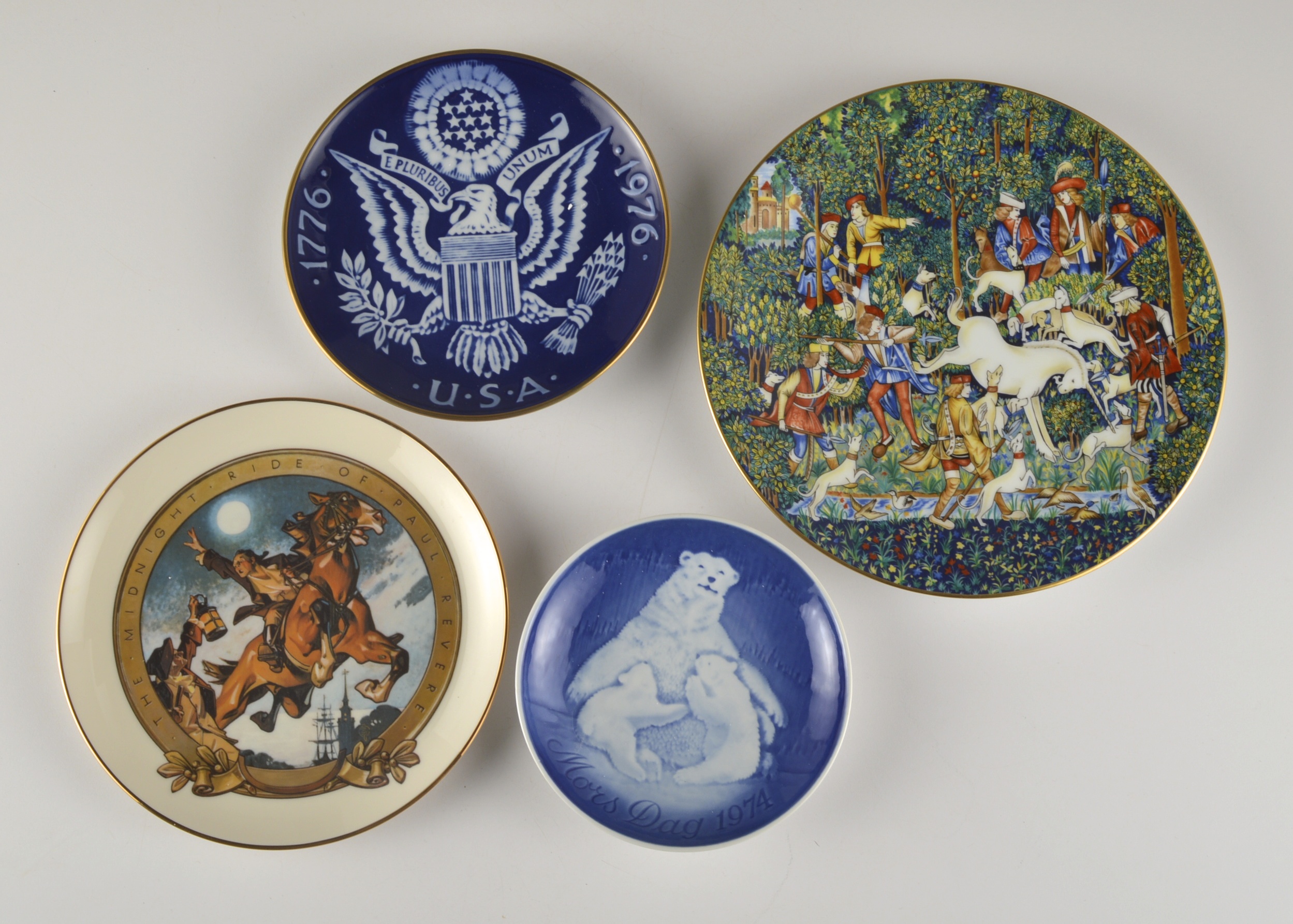 An Assortment of Porcelain Collector Plates