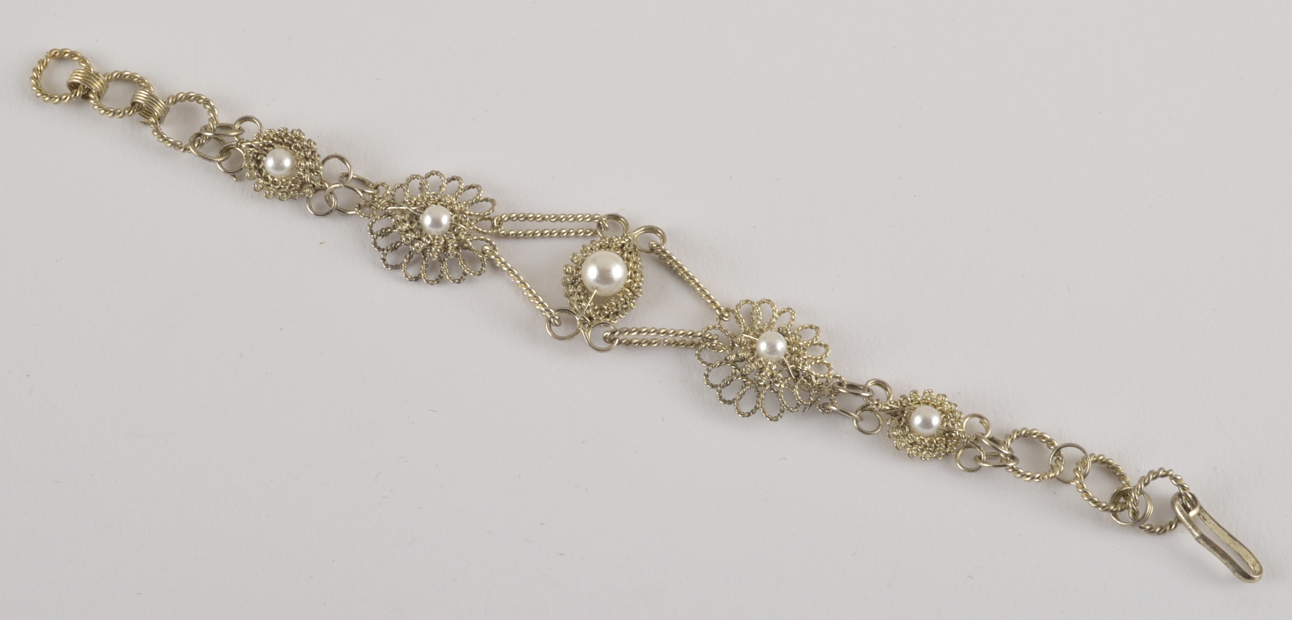 Vintage Sterling Silver Necklace, Bracelet and Earring Set