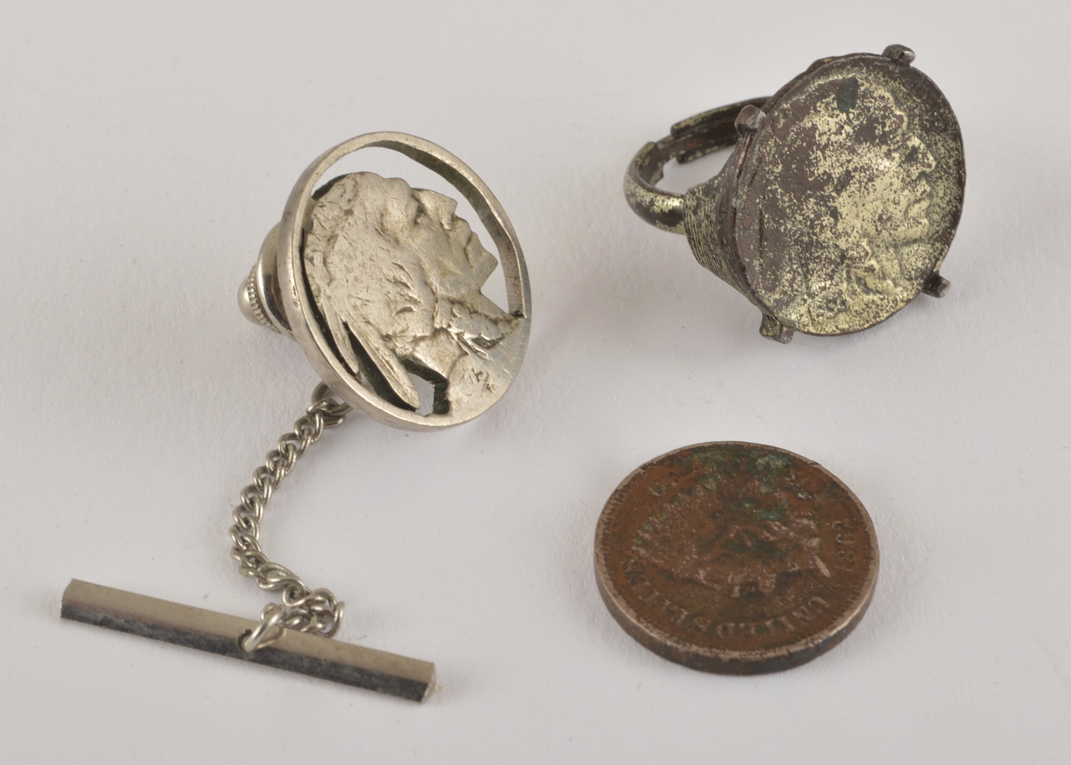 Collection of  Vintage Indian Head Coin Jewelry