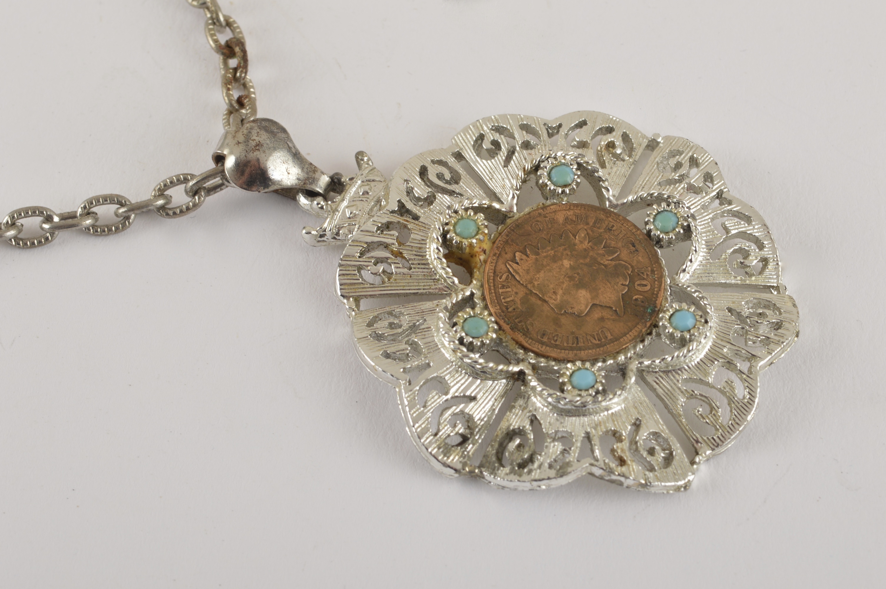 Collection of  Vintage Indian Head Coin Jewelry