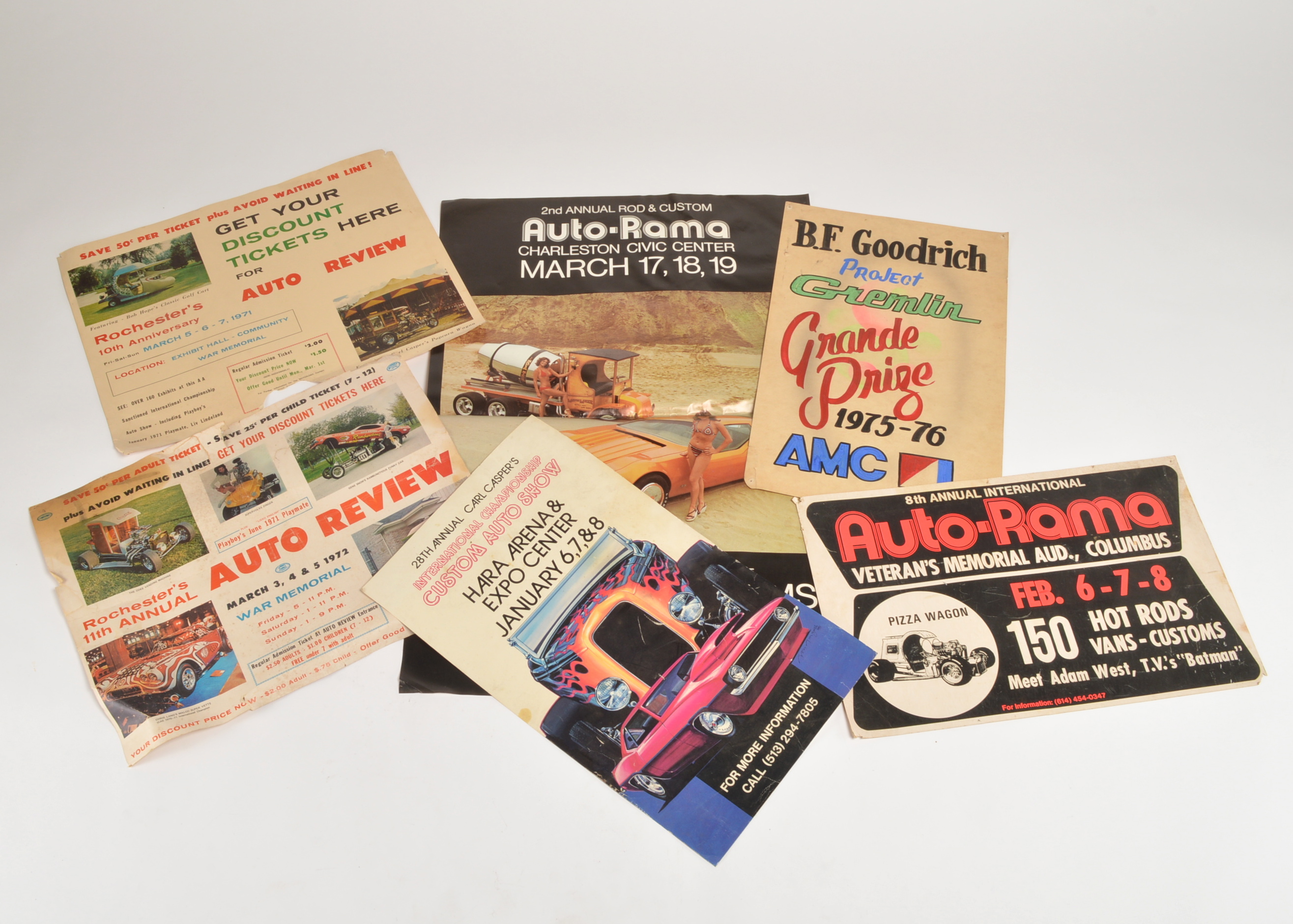 Lot of Vintage Auto Posters