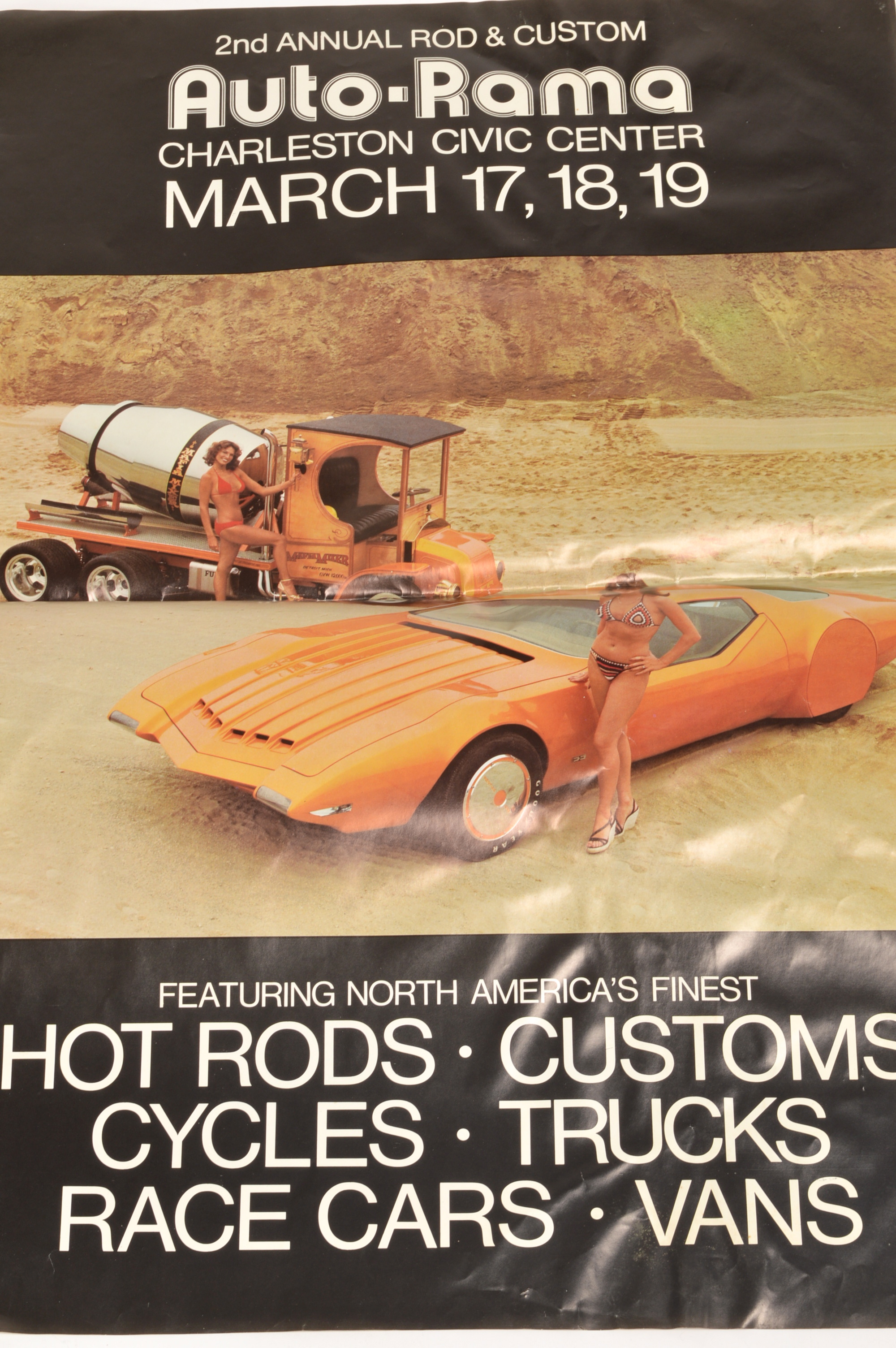 Lot of Vintage Auto Posters