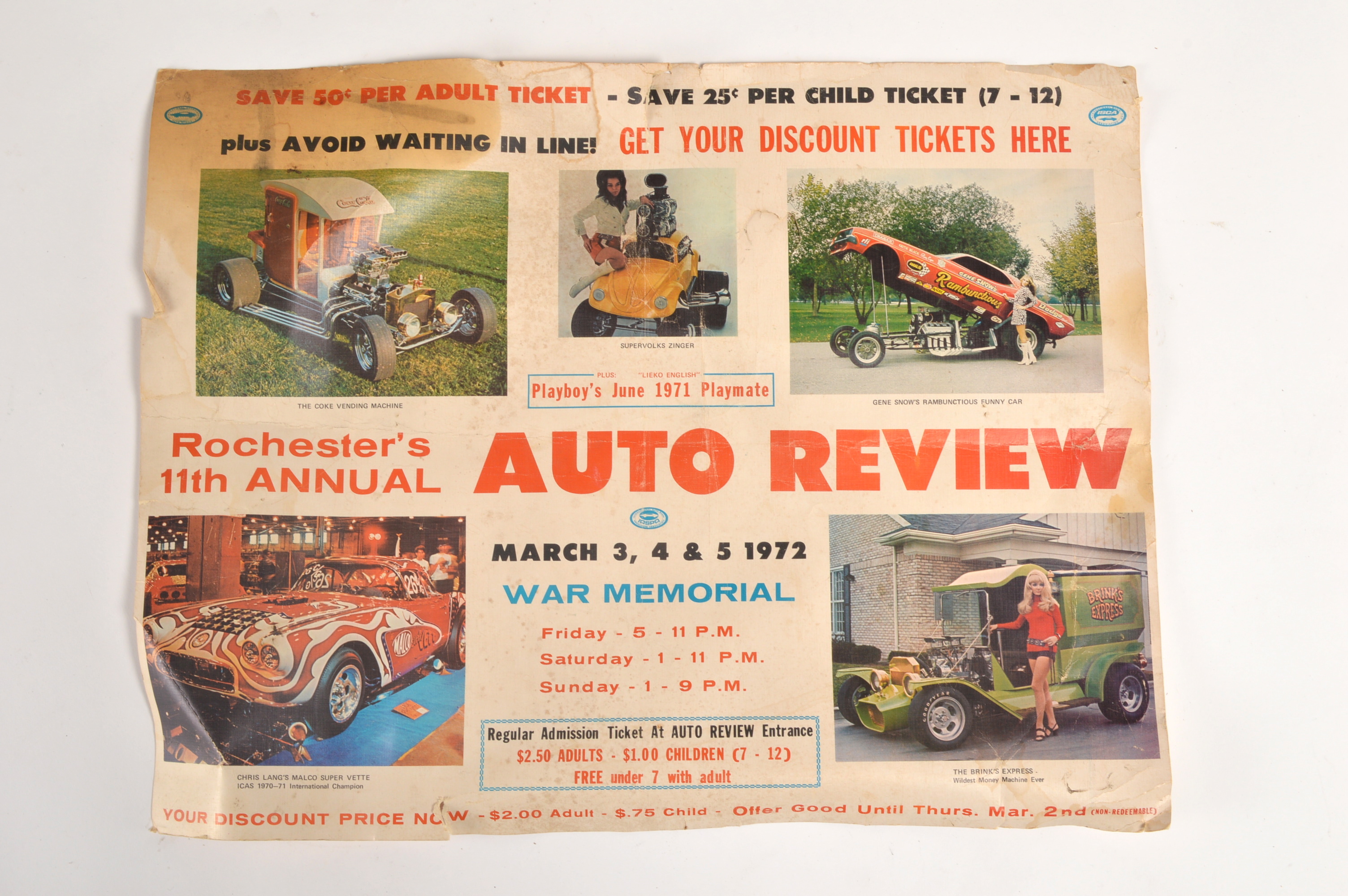 Lot of Vintage Auto Posters