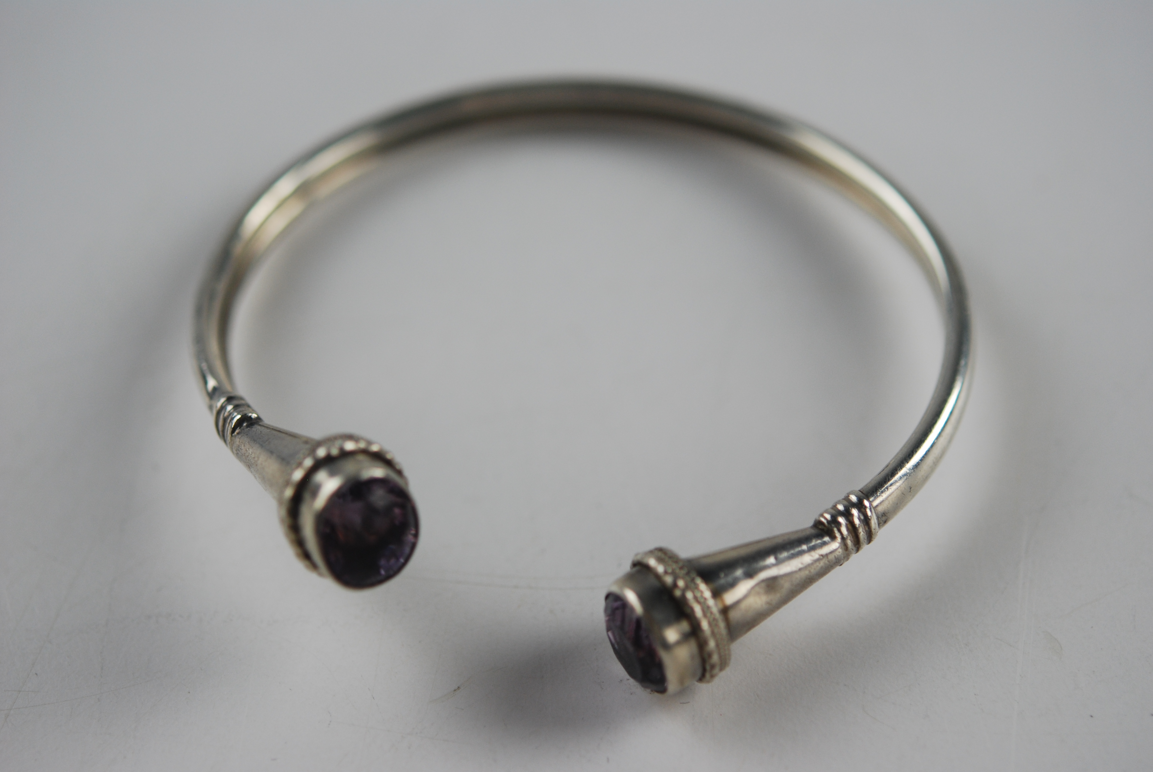 Sterling and Amethyst Bracelet