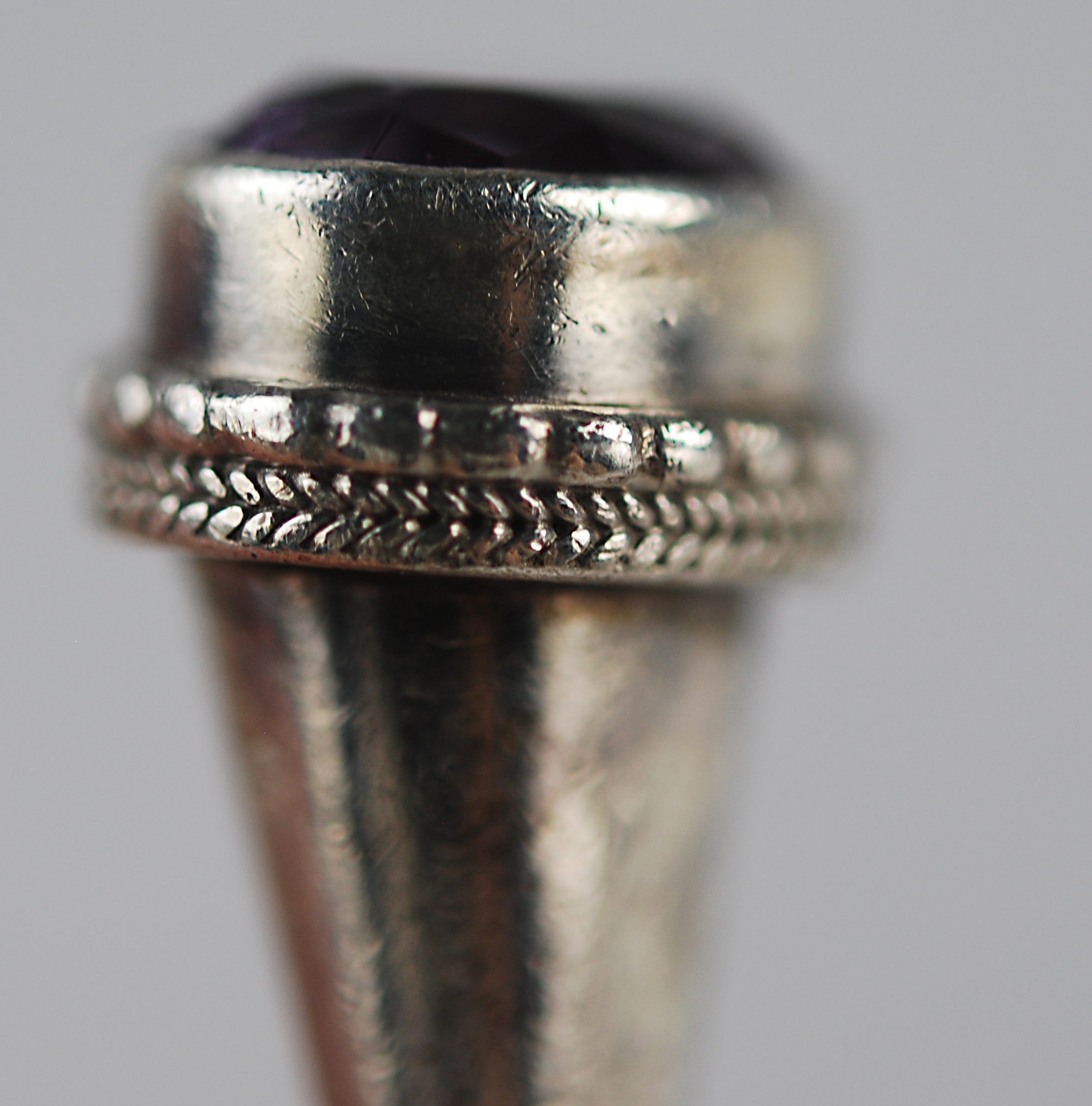 Sterling and Amethyst Bracelet