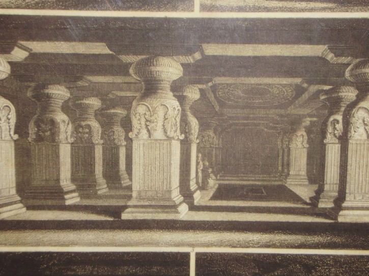 Antique Henry Winkles Engraving After Works by Johann Georg Heck