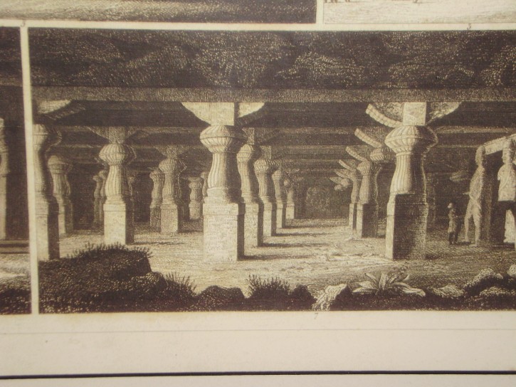 Antique Henry Winkles Engraving After Works by Johann Georg Heck