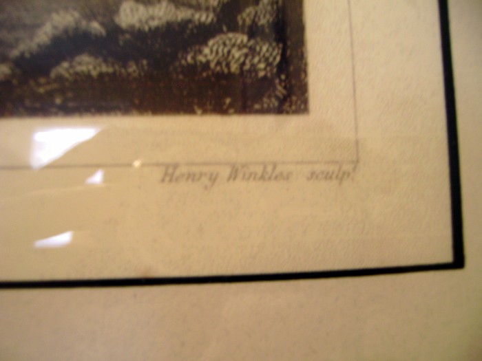Antique Henry Winkles Engraving After Works by Johann Georg Heck