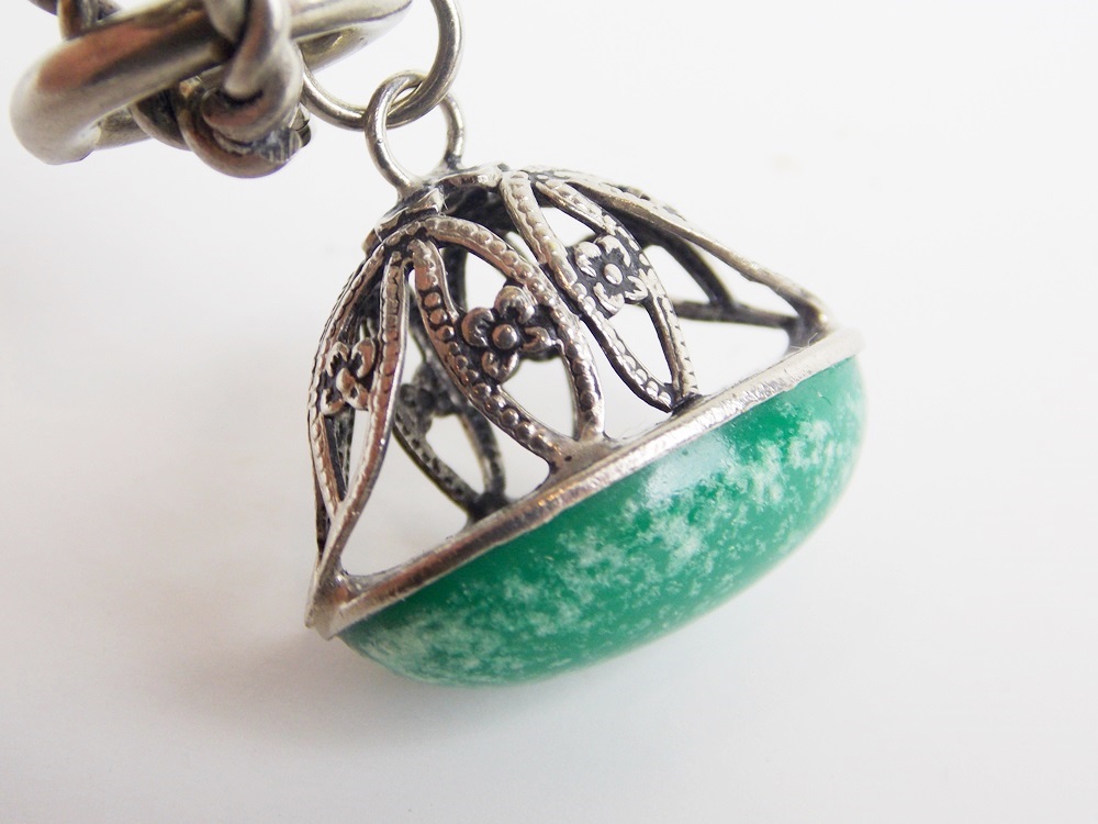 An Awsome Vintage Charm Bracelet with Four Large Charms, Made in Italy