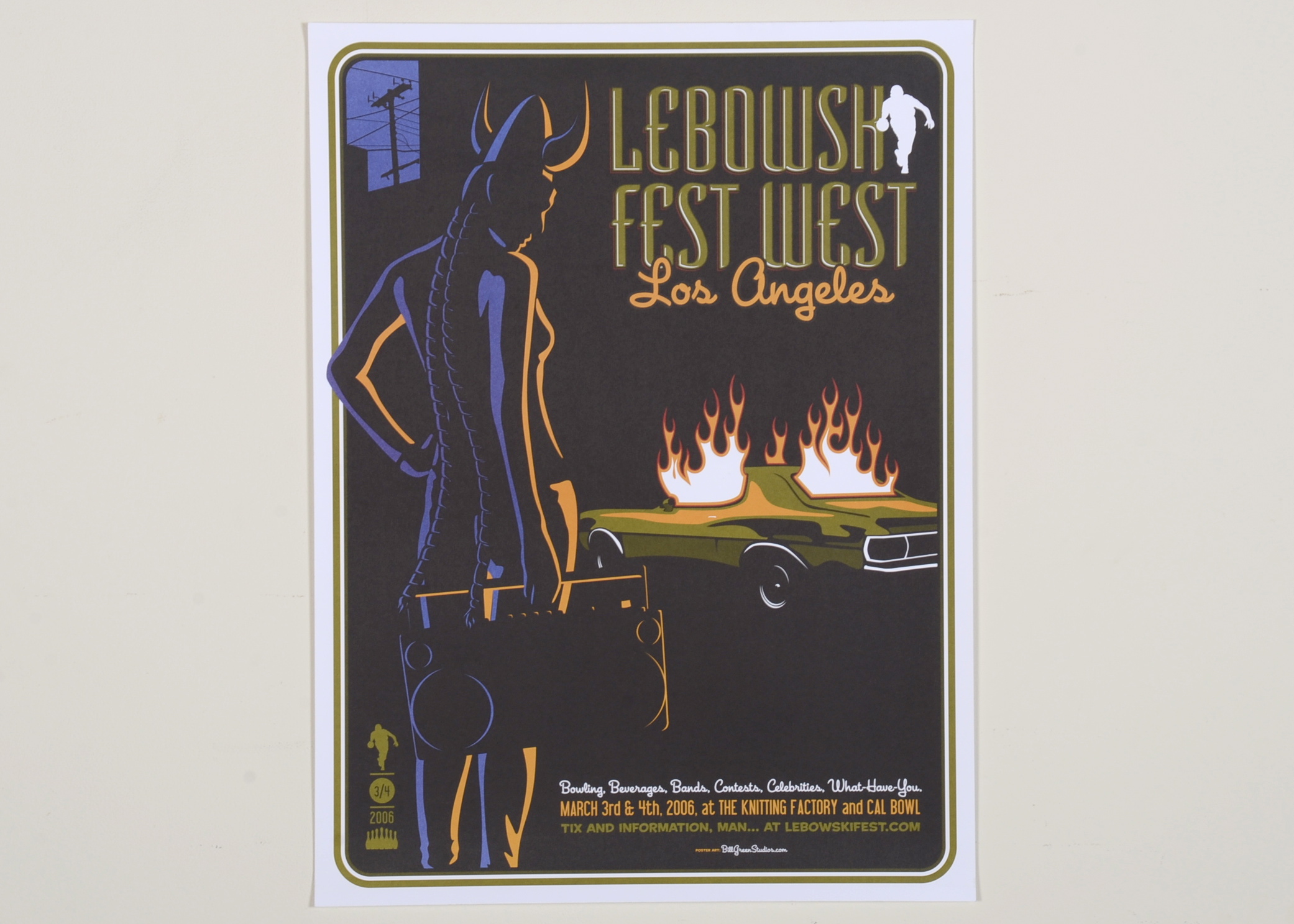 Big Lebowski Fest West Poster