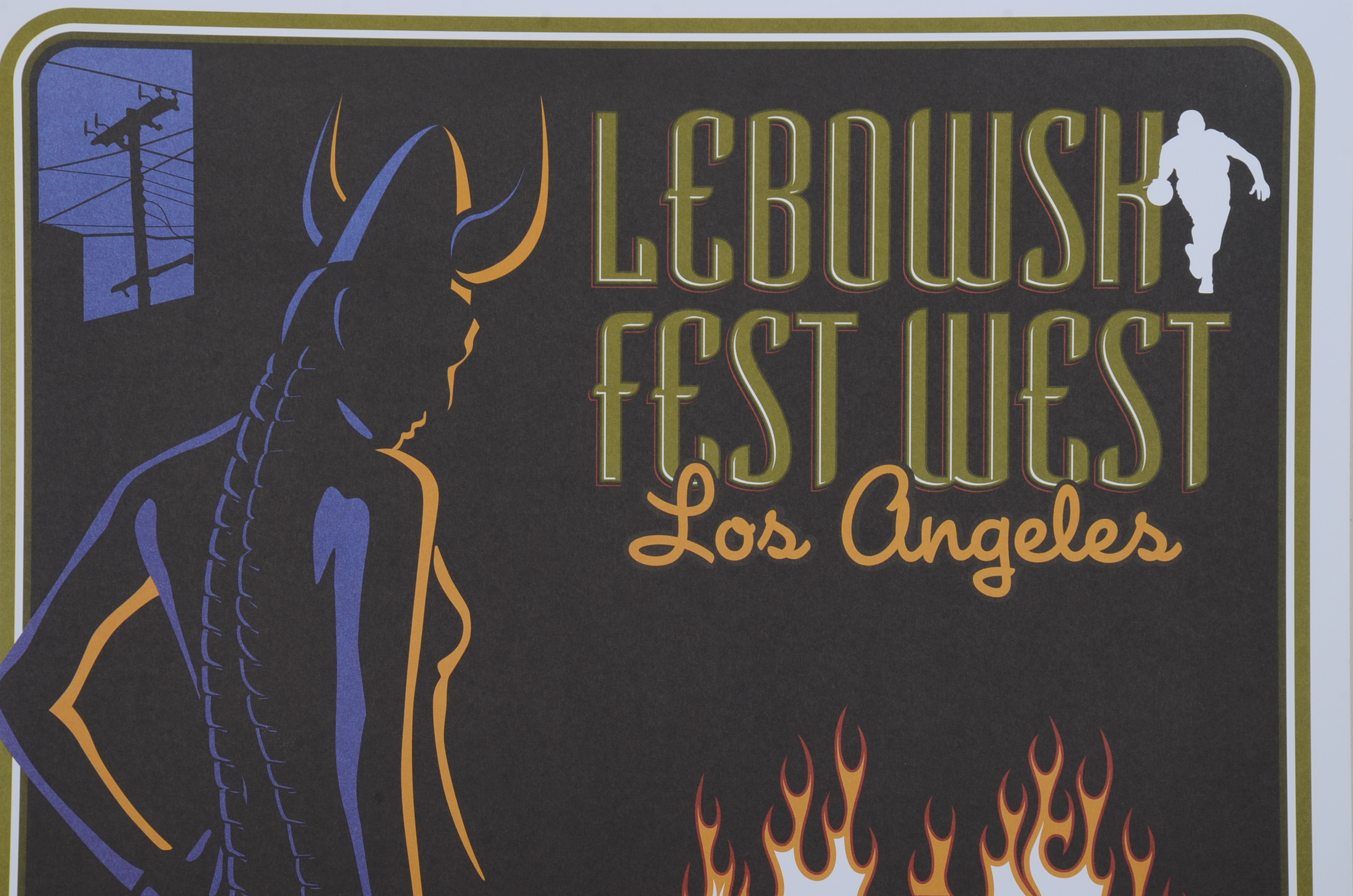 Big Lebowski Fest West Poster