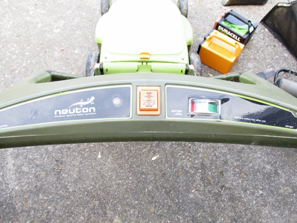 Neuton CE6 Battery Powered Mower And Attachments