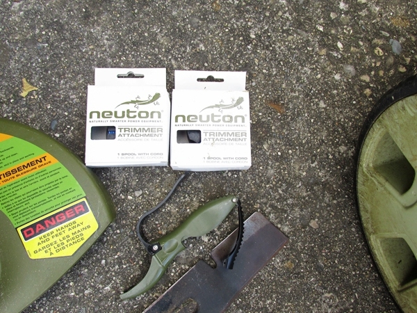 Neuton CE6 Battery Powered Mower And Attachments