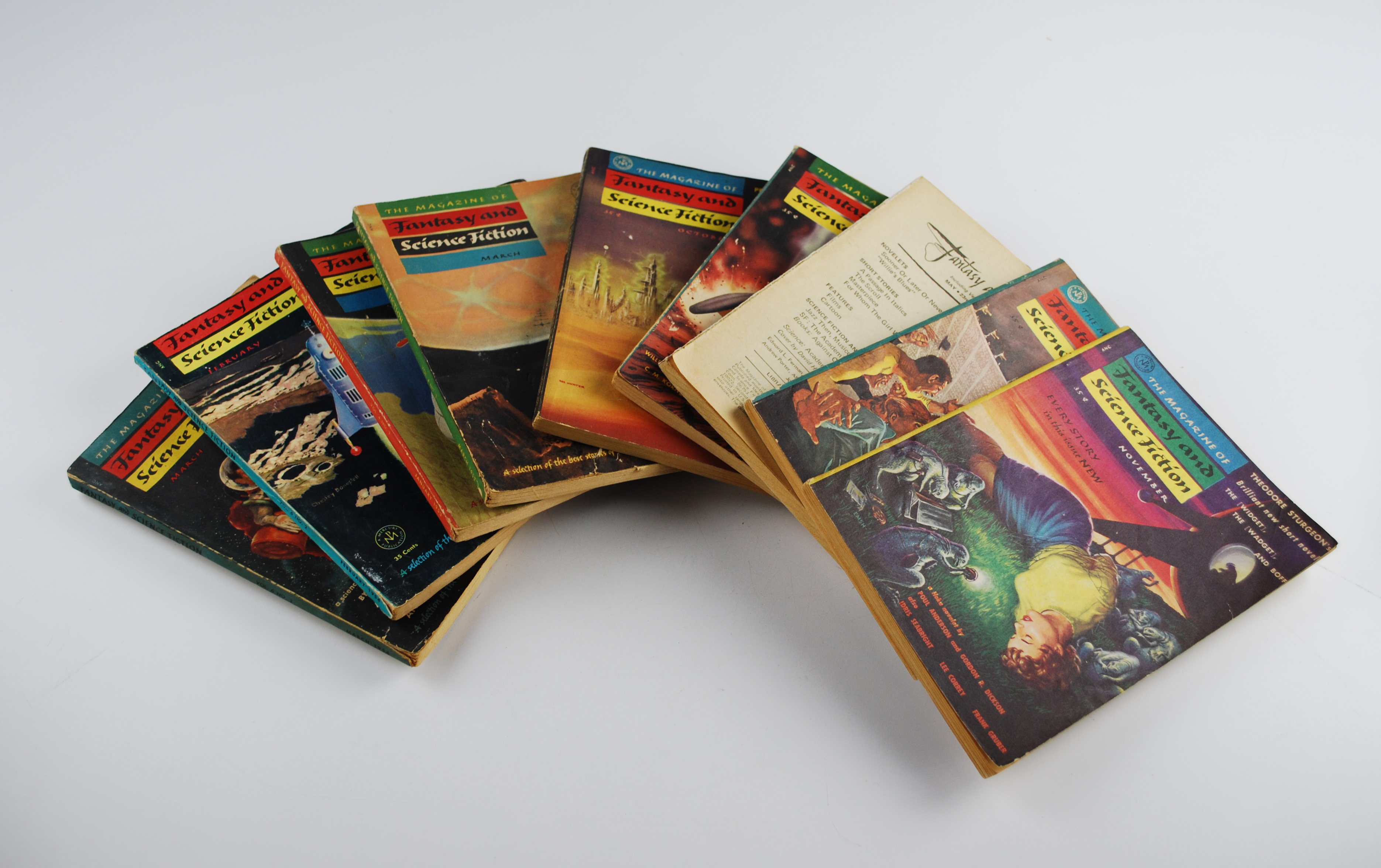 Fifty Two Vintage Science and Pulp Fiction Magazines