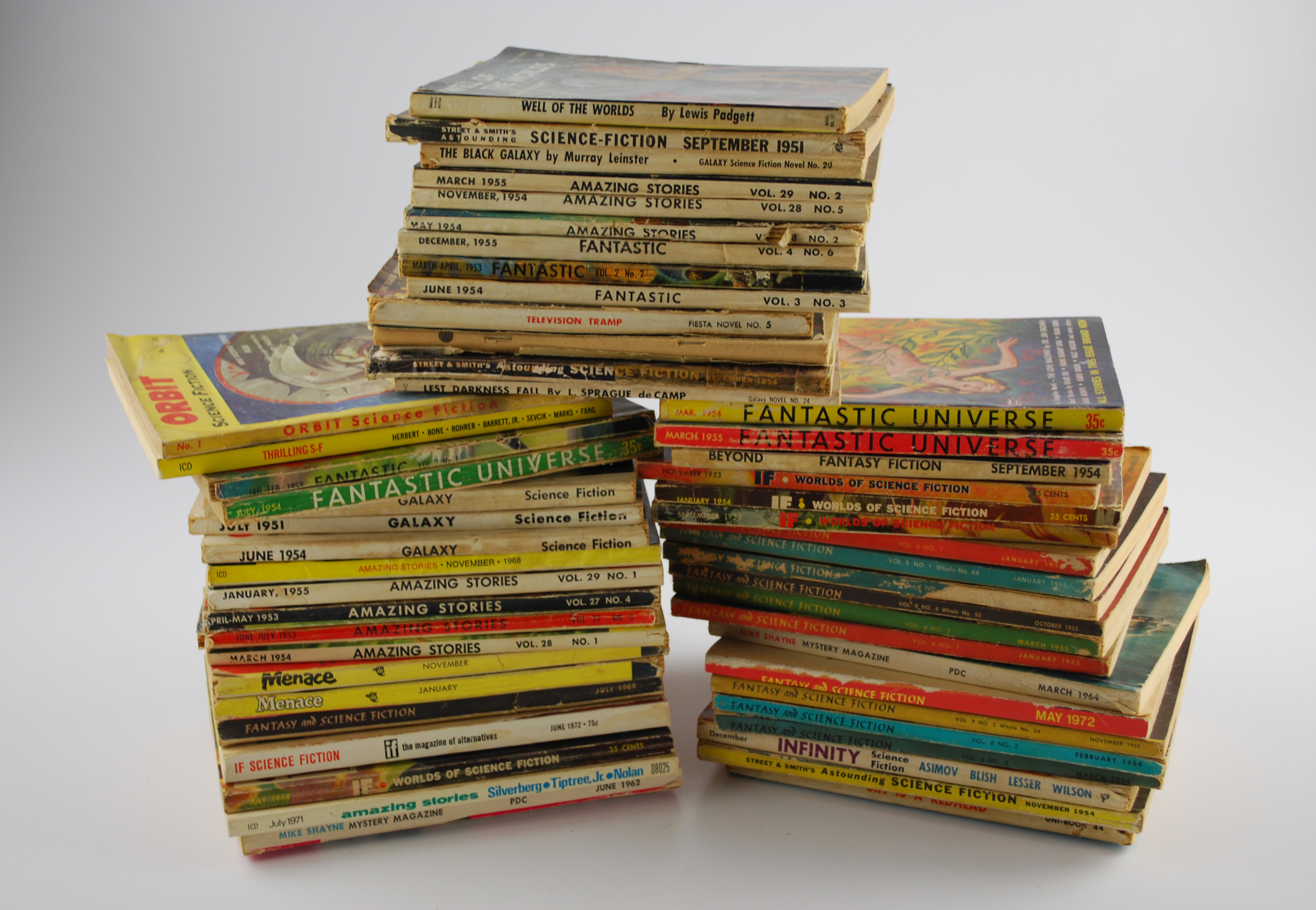 Fifty Two Vintage Science and Pulp Fiction Magazines