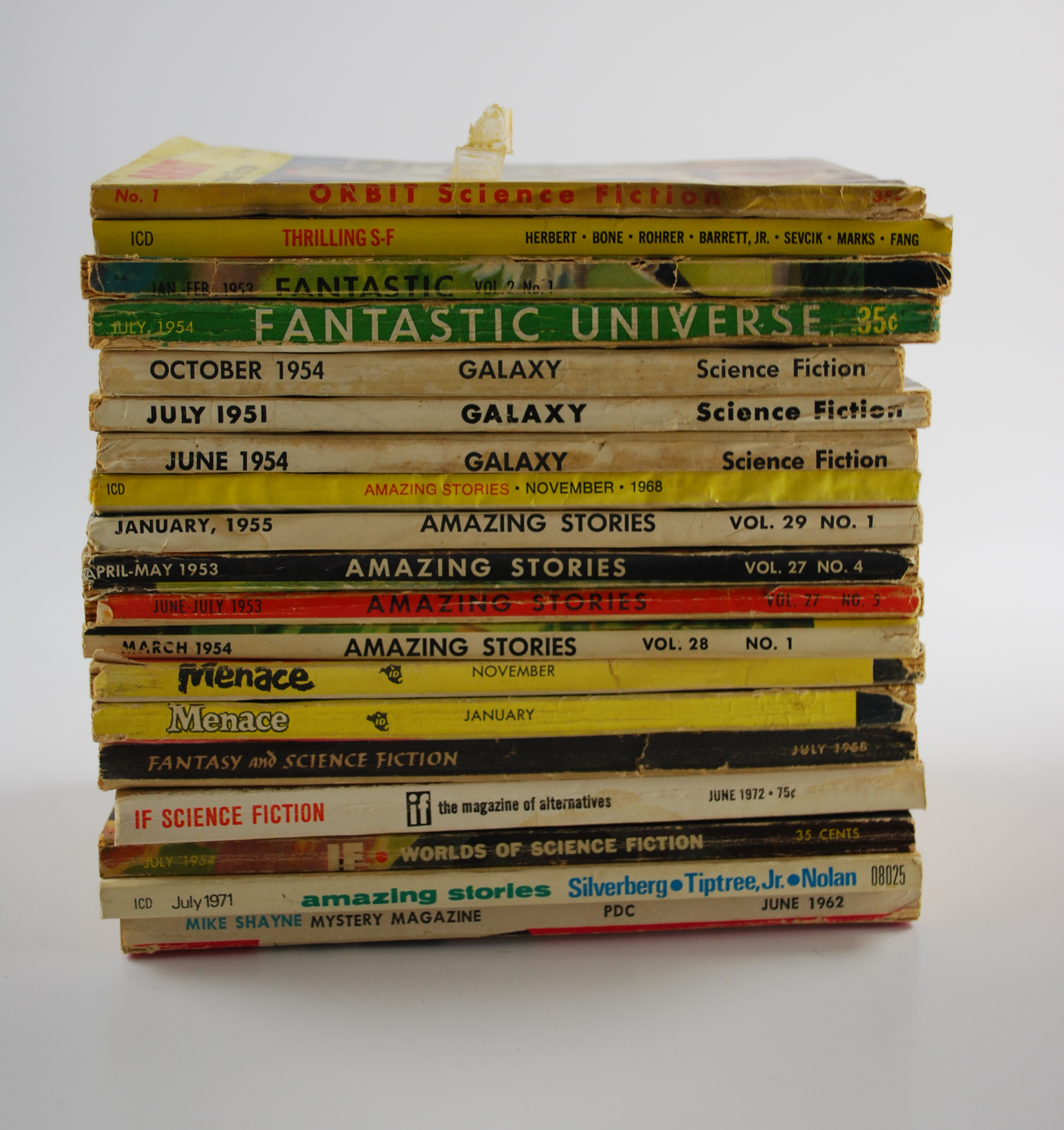 Fifty Two Vintage Science and Pulp Fiction Magazines