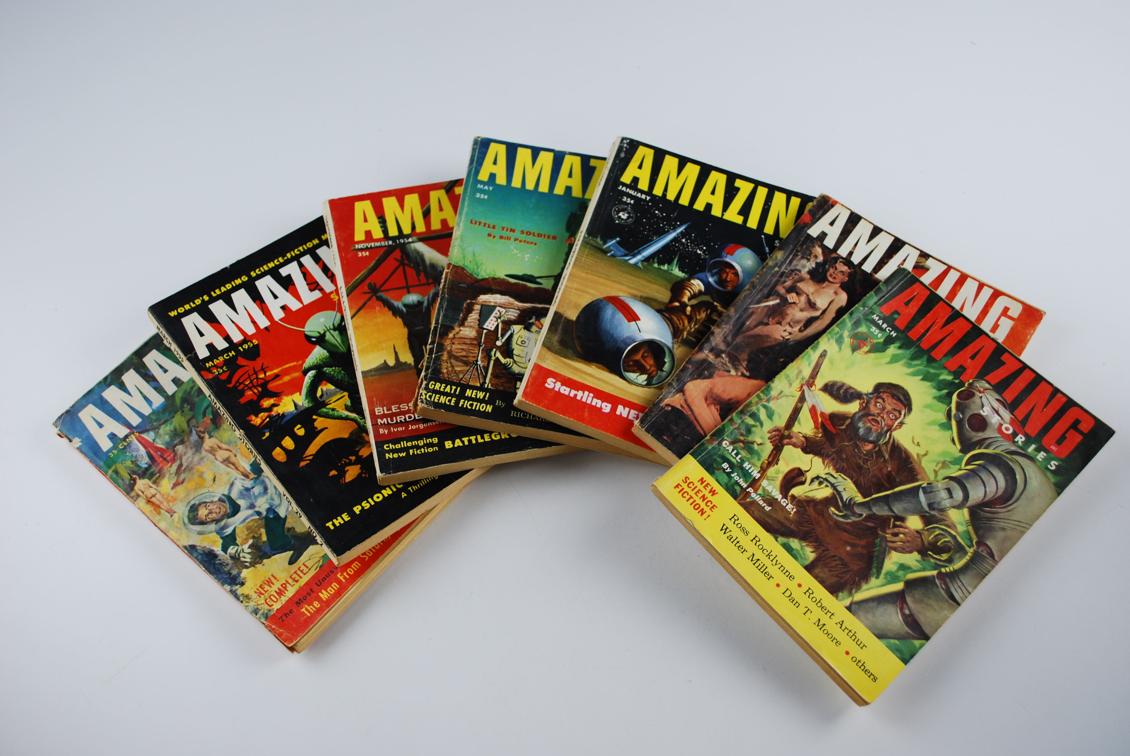 Fifty Two Vintage Science and Pulp Fiction Magazines