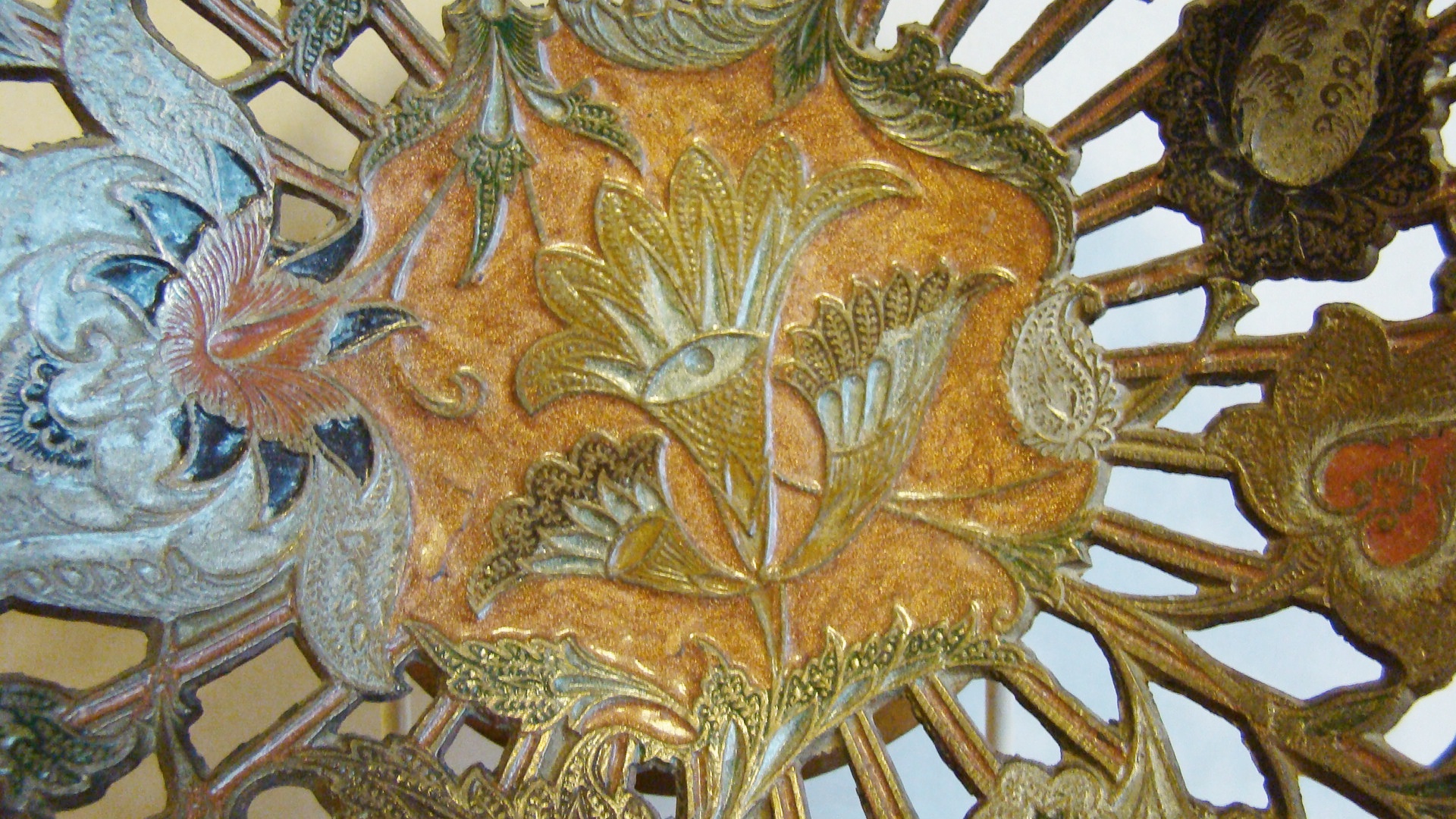 Vintage Penco Guinea Botanical Brass Bowl & Pottery Lot 