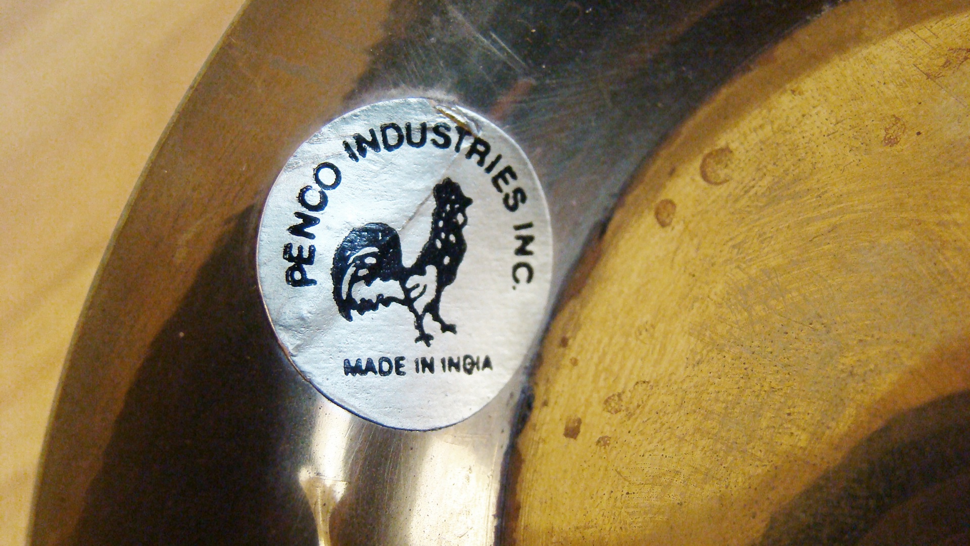 Vintage Penco Guinea Botanical Brass Bowl & Pottery Lot 