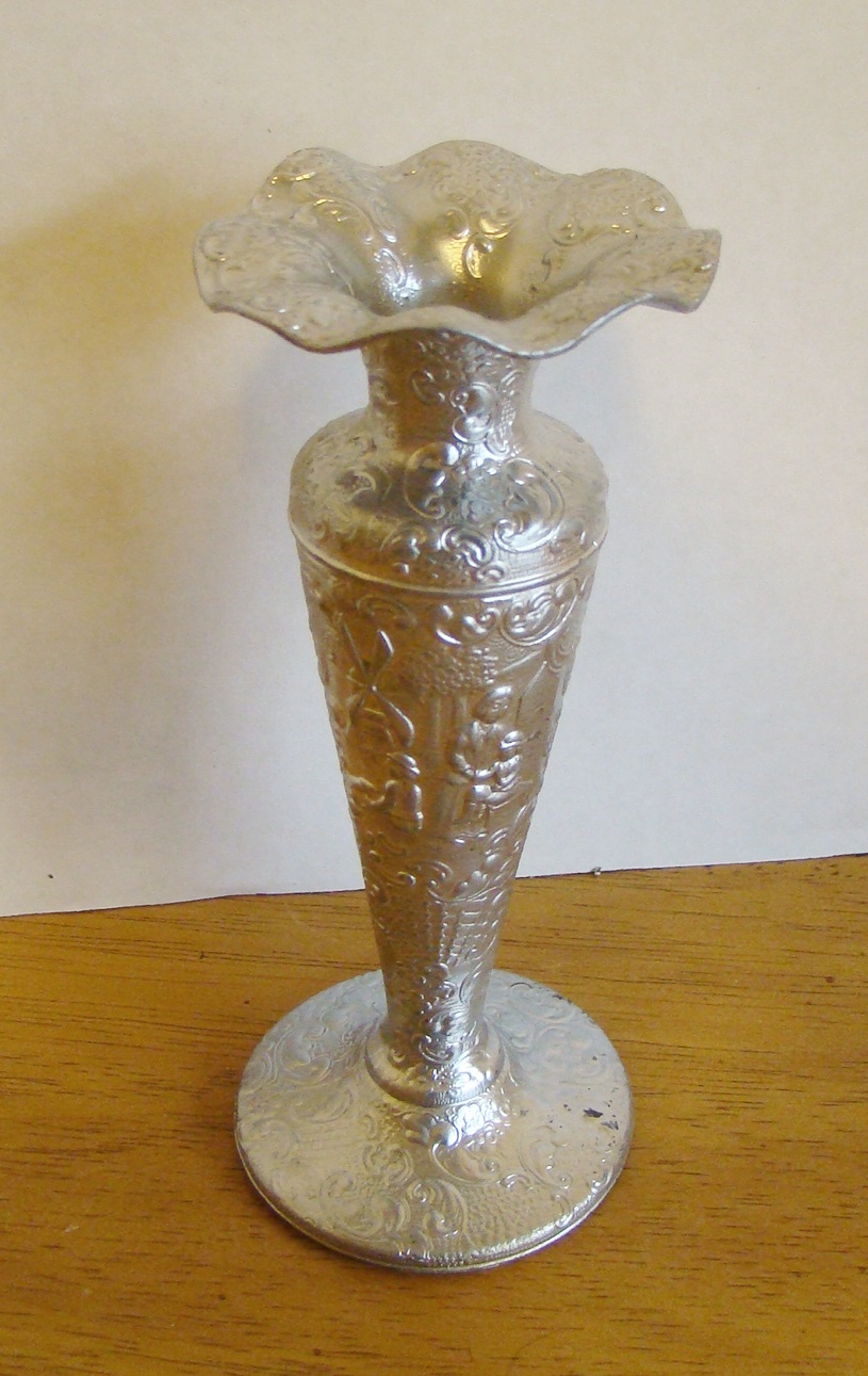 Vintage Penco Guinea Botanical Brass Bowl & Pottery Lot 