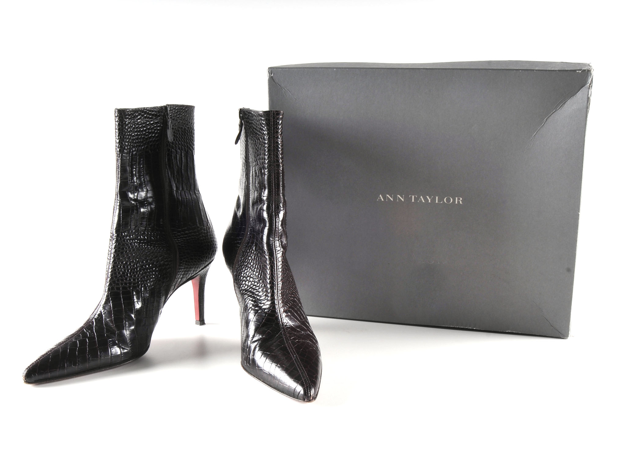 Brown Leather Ann Taylor Half Boots