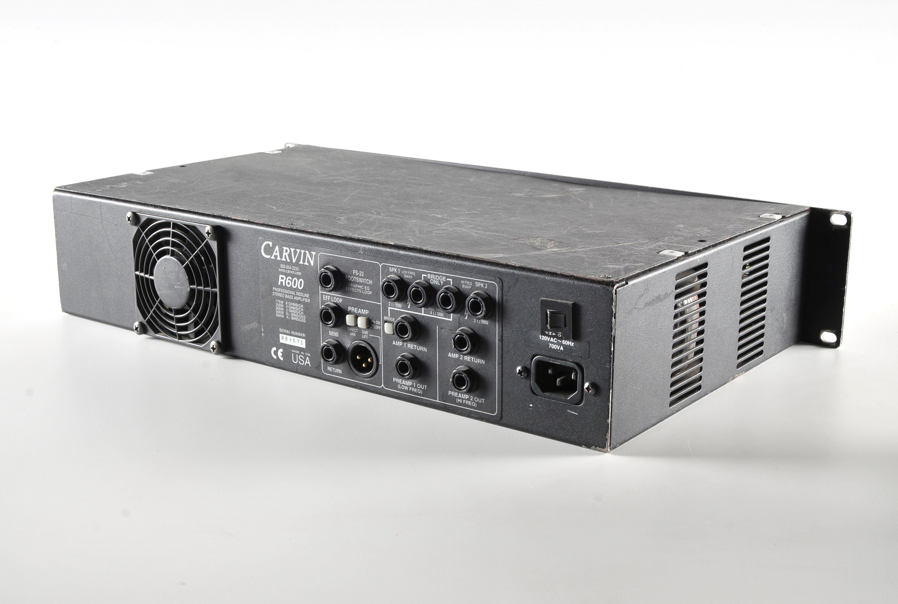 Carvin R600 Bass Guitar Amplifier