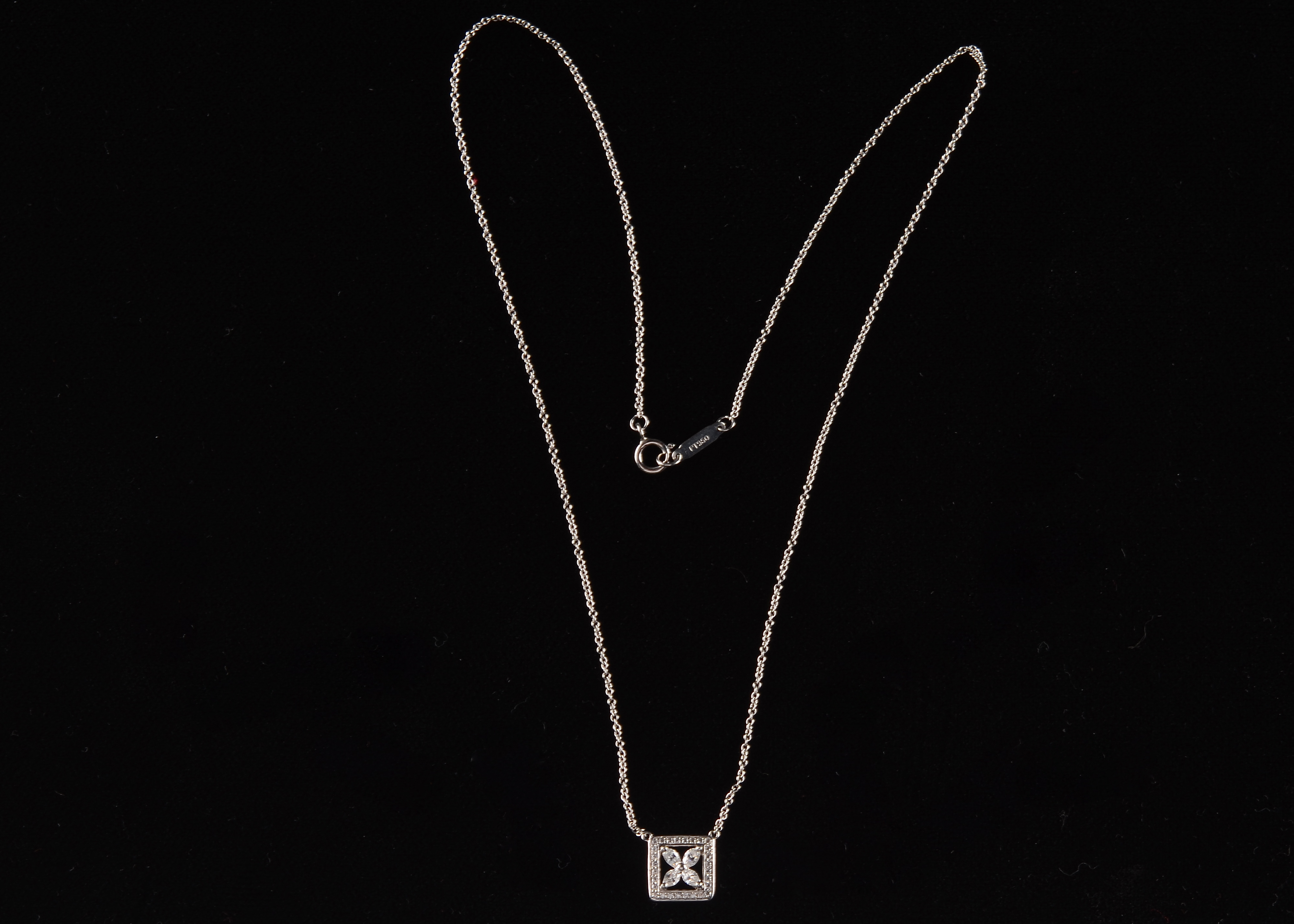 Tiffany & Co. Diamond and Platinum "Victoria" Necklace