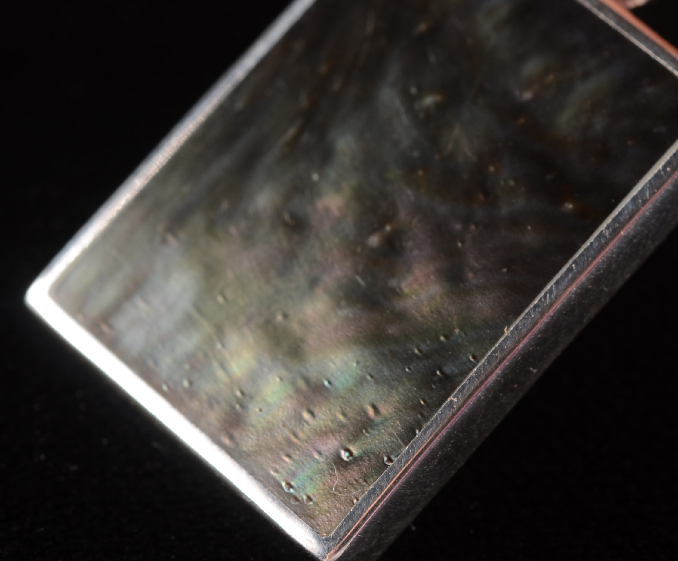 Rectangular Pendant With Mother of Pearl