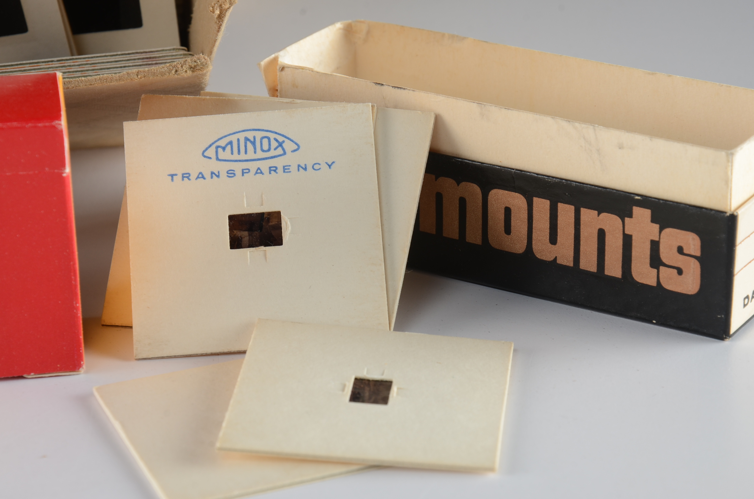 Grouping of Vintage Slides, Negatives, and Audio Reel