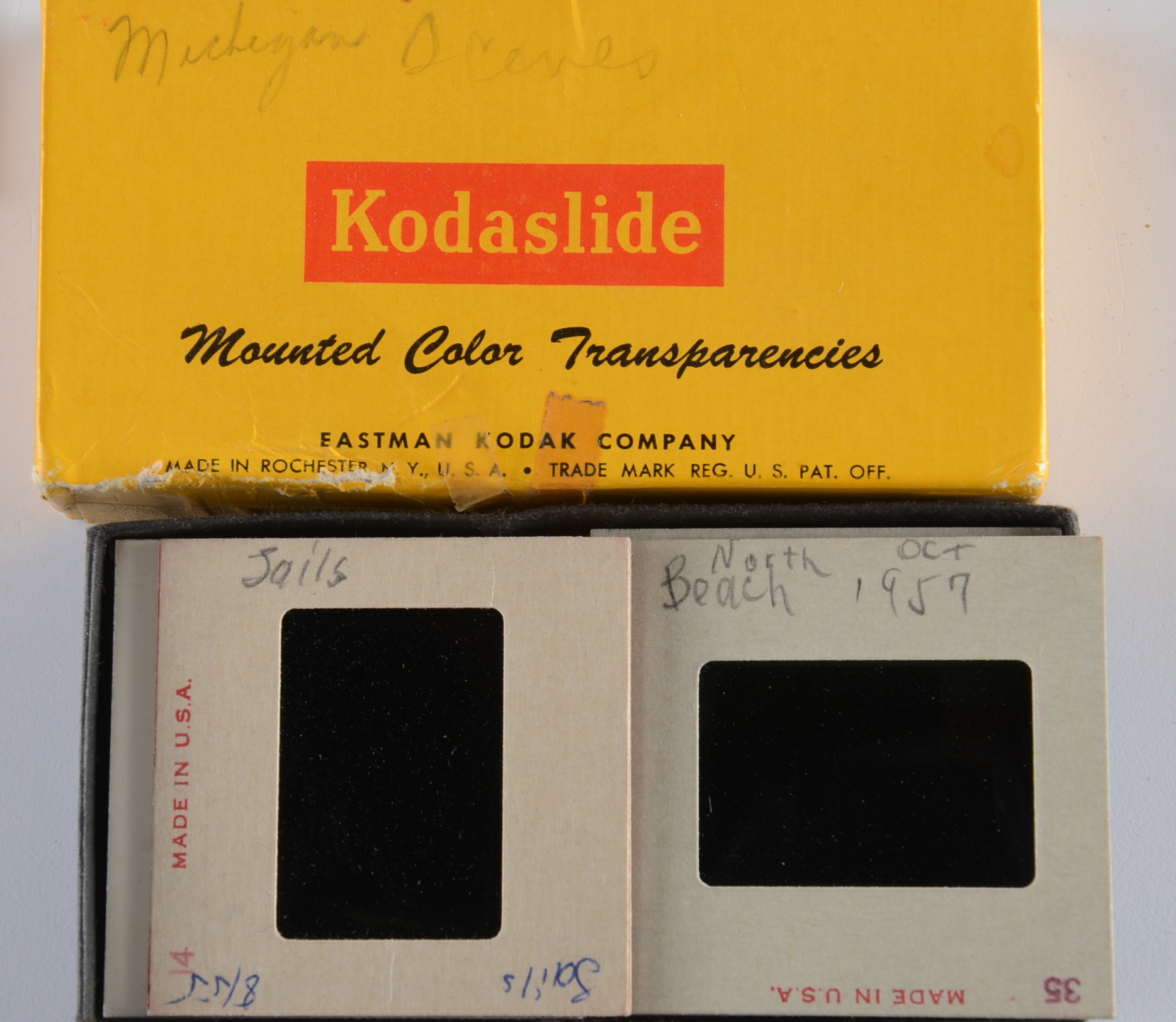 Grouping of Vintage Slides, Negatives, and Audio Reel
