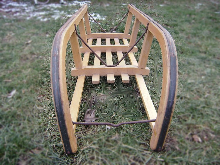 Gloco Original Davoser-Rodel Wooden Sled