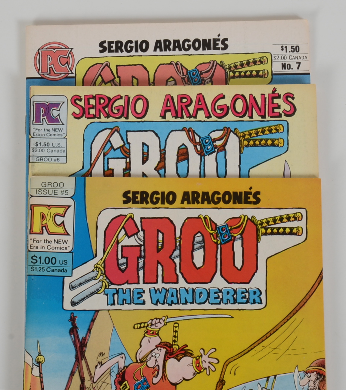 Eight Groo Comics from the 1980's