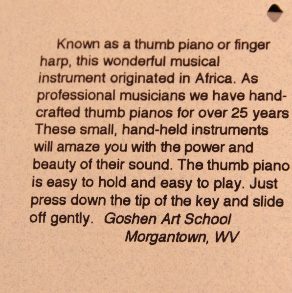 Goshen Finger Harp with Wonderful Tone