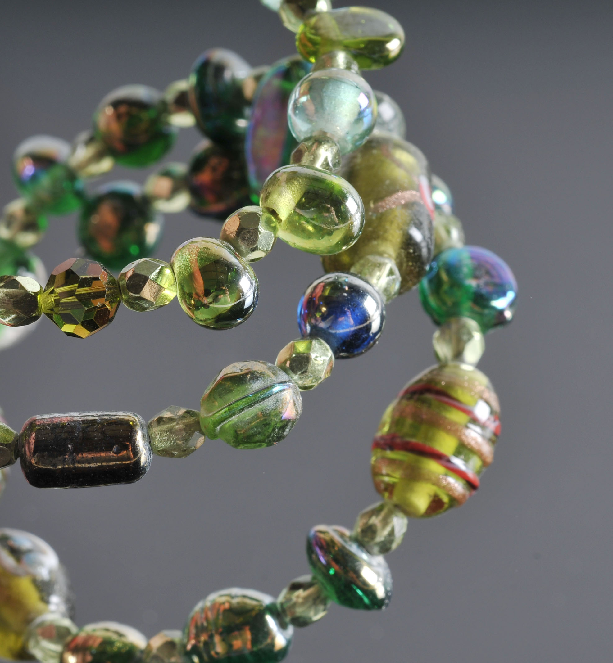 Lot of Fun Artisan Made Green Jewelry 