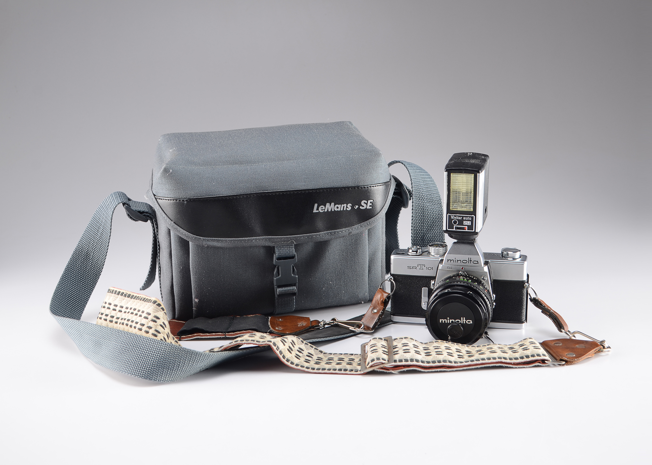 Vintage Minolta SRT 101 Film Camera in Case